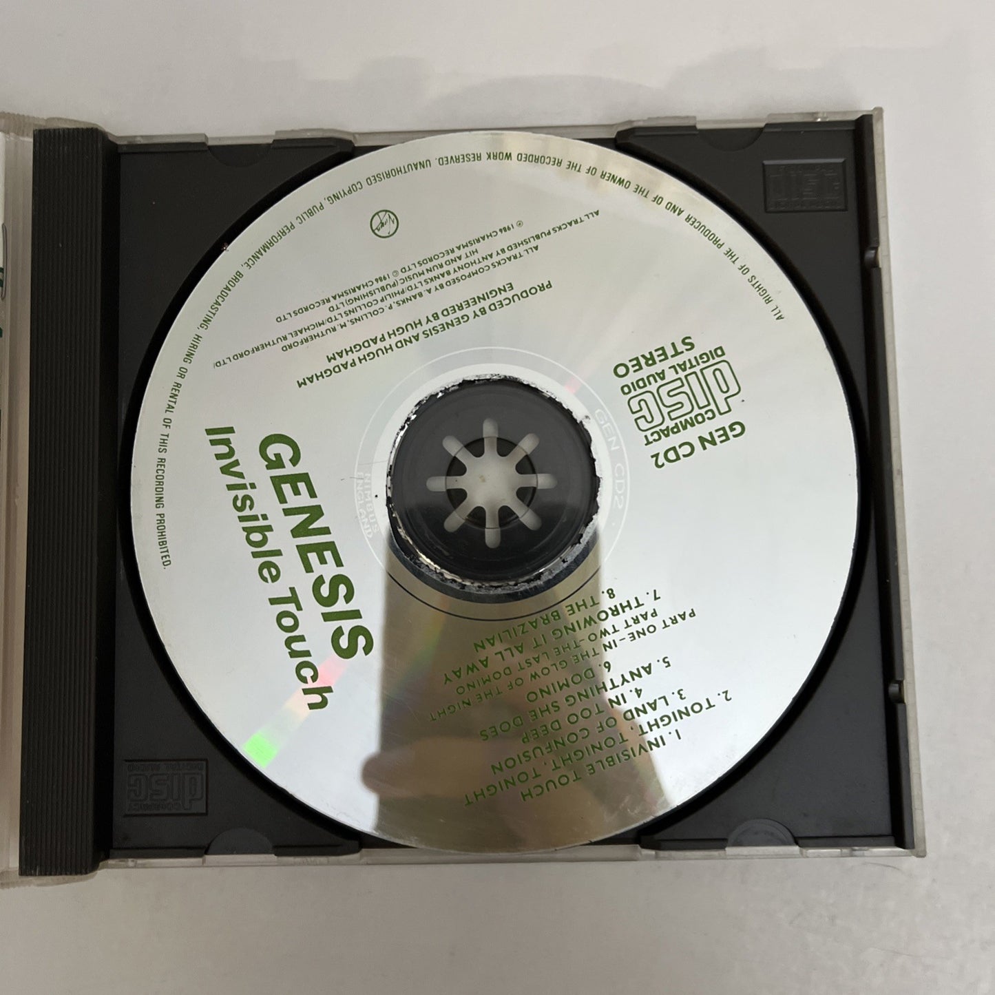 Genesis – Invisible Touch (CD, 1986) Album GEN CD2