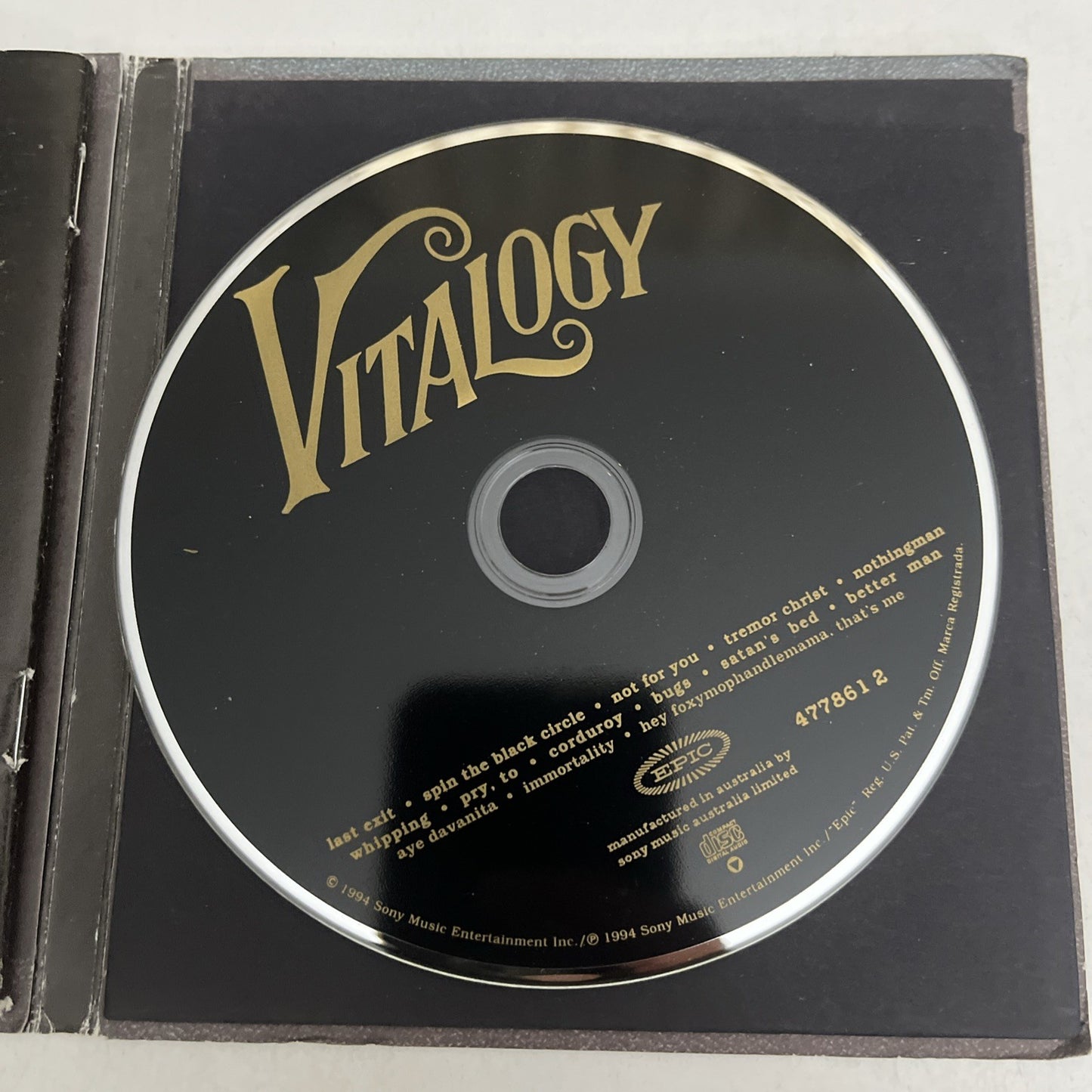 Pearl Jam – Vitalogy (CD, 1994) Album Digipak EPC 477861 2
