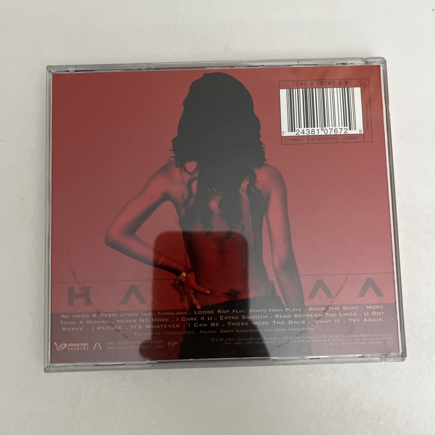 Aaliyah – Aaliyah (CD, 2001) Album  7243 8 10767 2 9