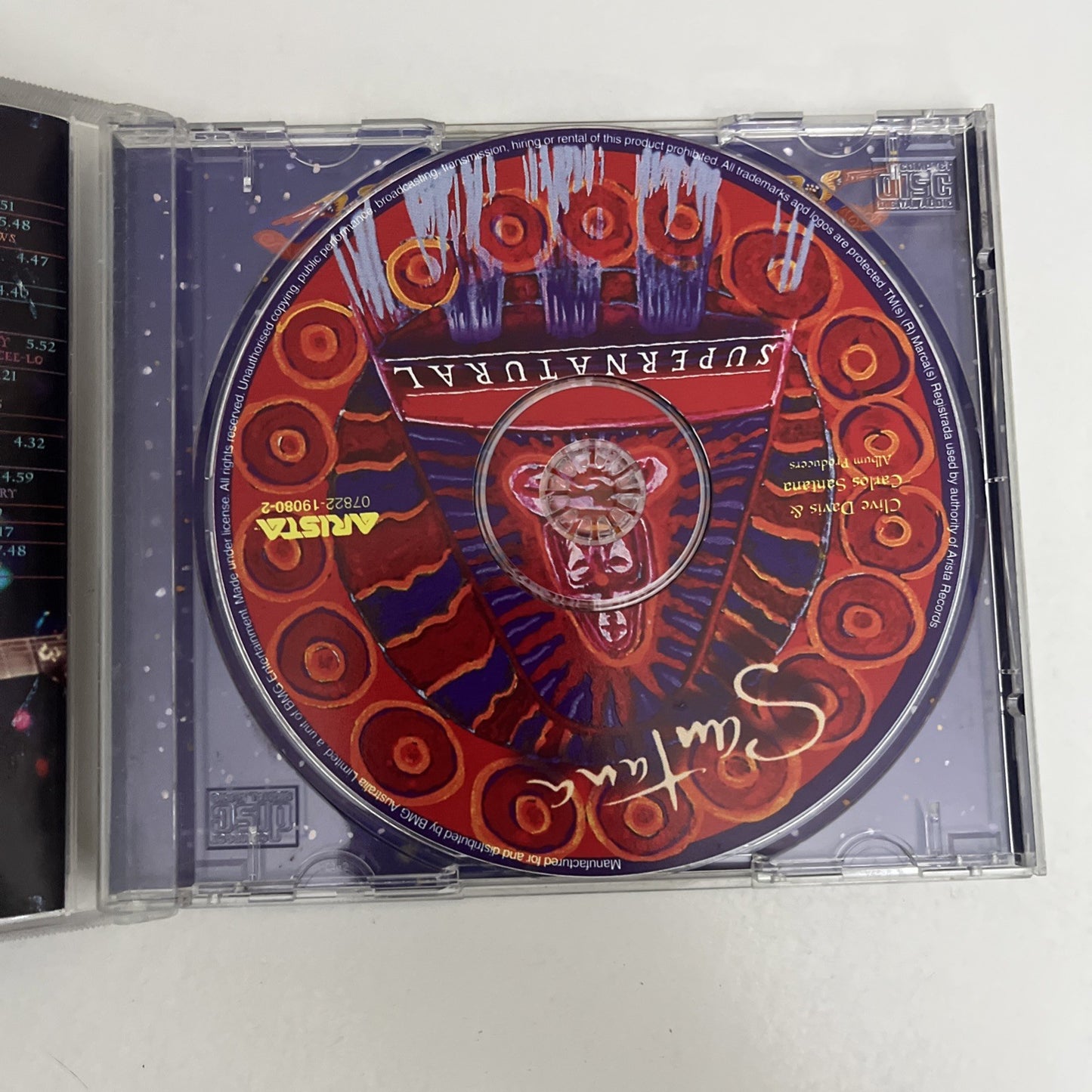 Santana – Supernatural (CD, 1999) Album 07822-19080-2