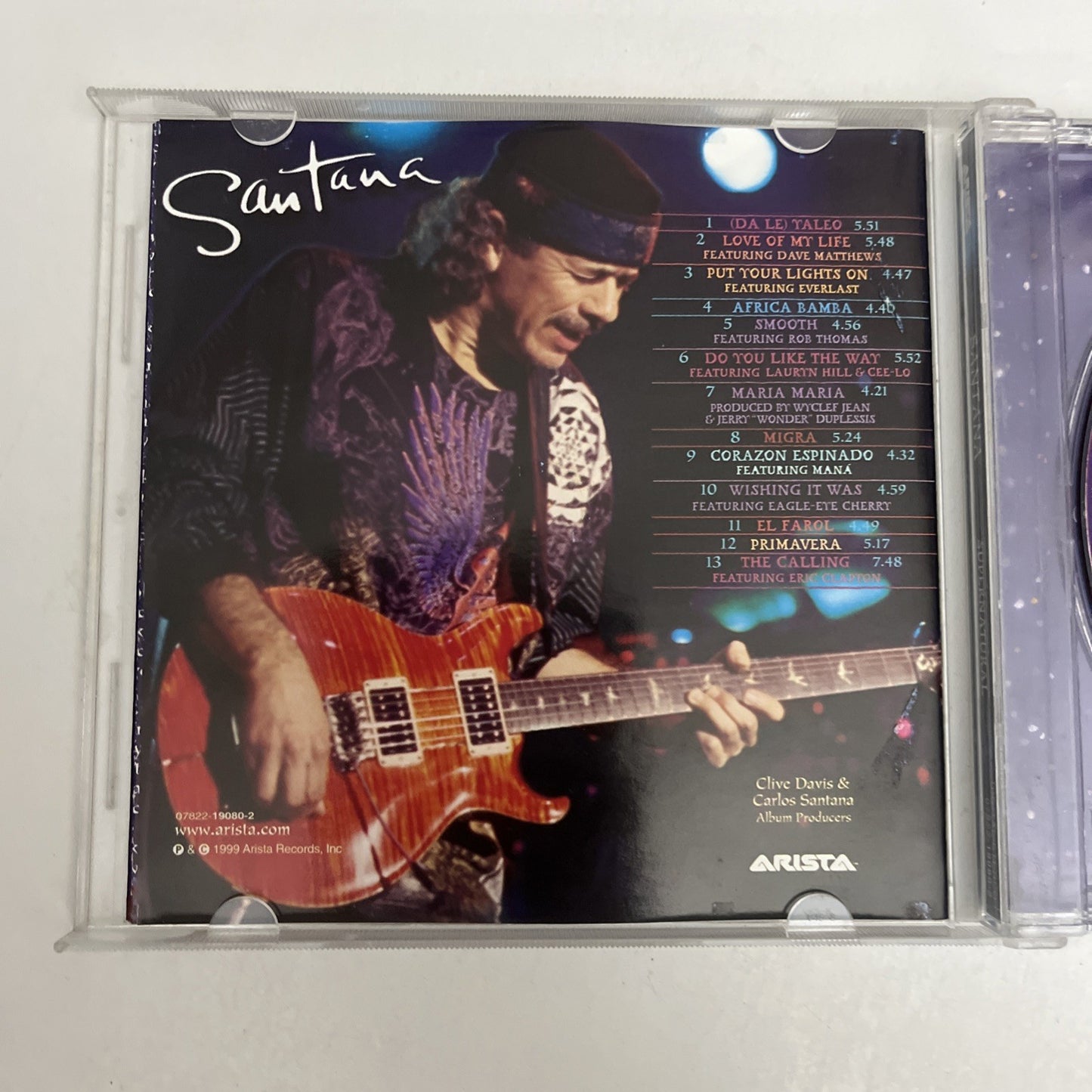 Santana – Supernatural (CD, 1999) Album 07822-19080-2