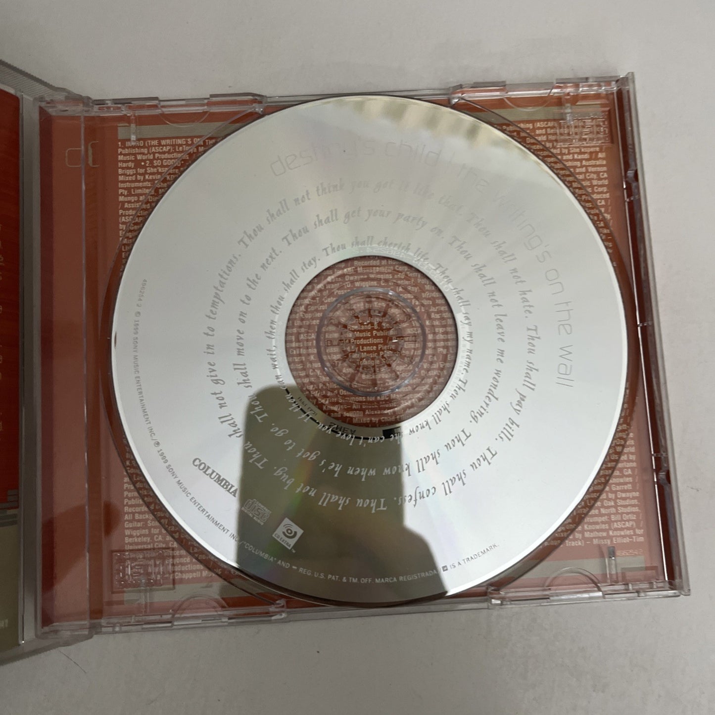 Destiny's Child – The Writing's On The Wall (CD, 1999) Album 496254 2