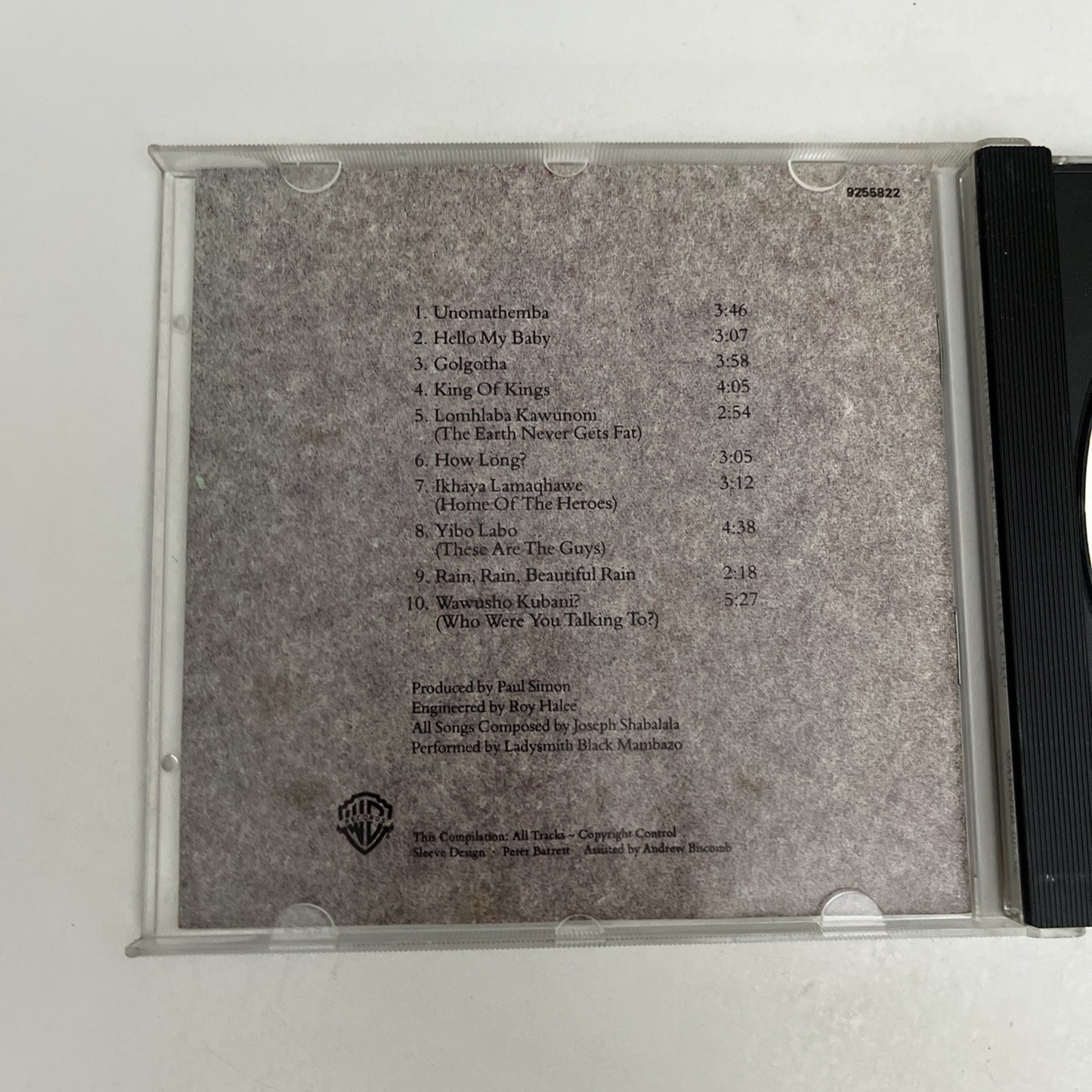 Ladysmith Black Mambazo – Shaka Zulu (CD, 1987) Album 9 25582-2