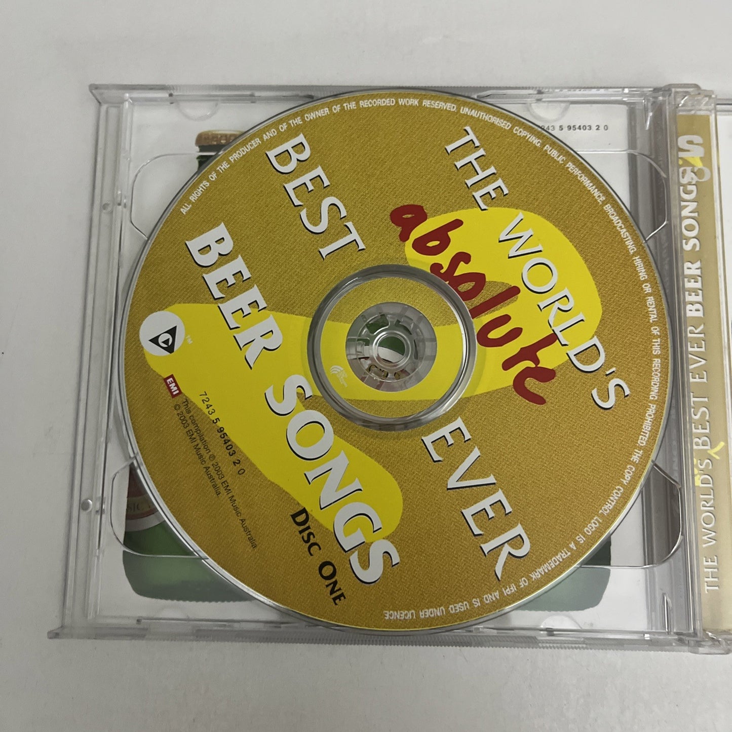 The World's Absolute Best Ever Beer Songs 2 (CD, 2003, 2-Disc) 7243 5 95403 2 0