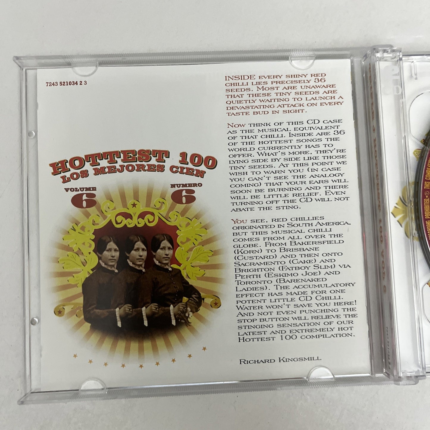 Triple J Hottest 100 Volume 6 (CD, 1999, 2-Disc) Australia 5210342