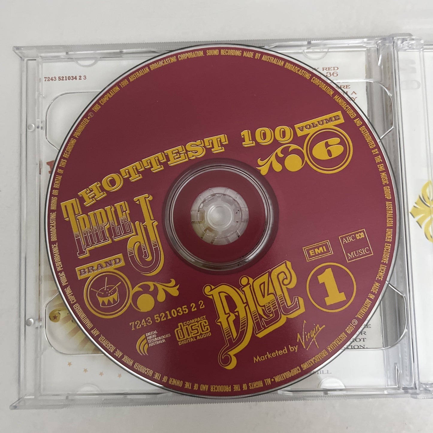Triple J Hottest 100 Volume 6 (CD, 1999, 2-Disc) Australia 5210342