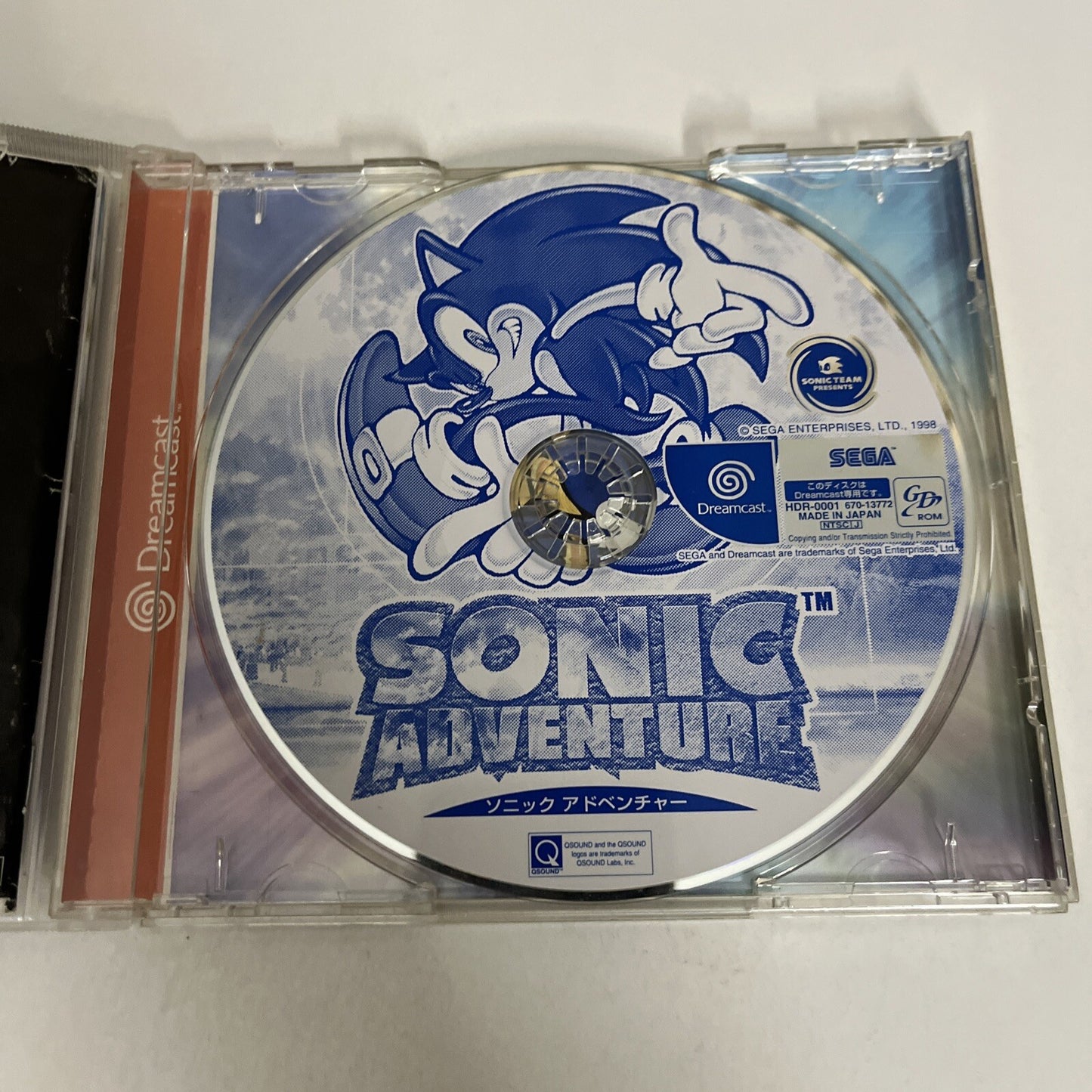 Sonic Adventure DC Sega Dreamcast NTSC-J JAPAN 1998 Platformer Game