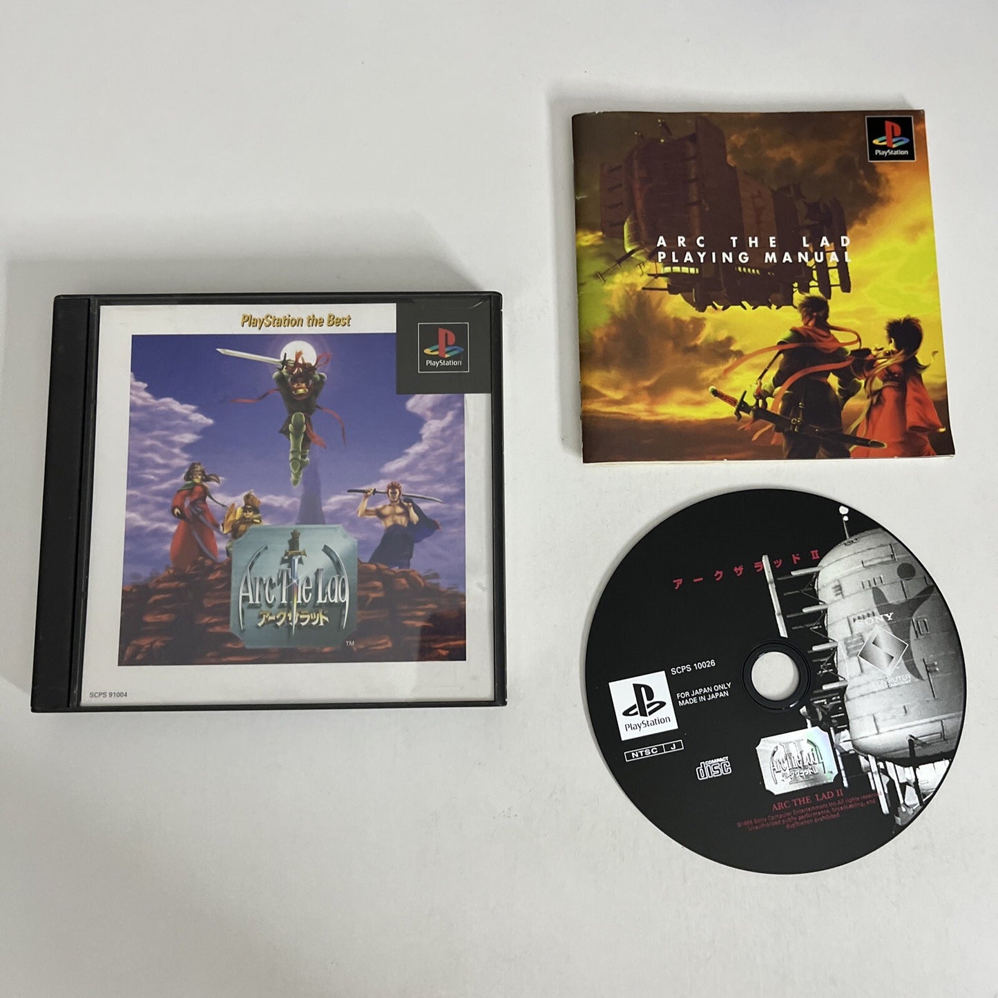 Arc The Lad  PS1 Sony PlayStation NTSC-J JAPAN 1996 Tactical RPG Game