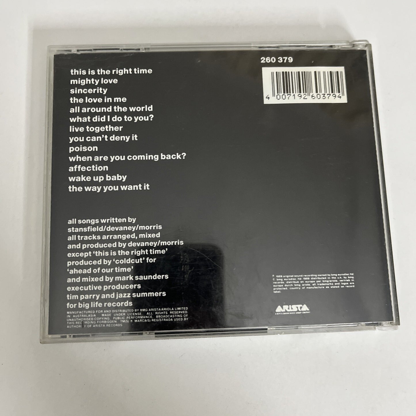 Affection by Lisa Stansfield (CD, 1989) Album