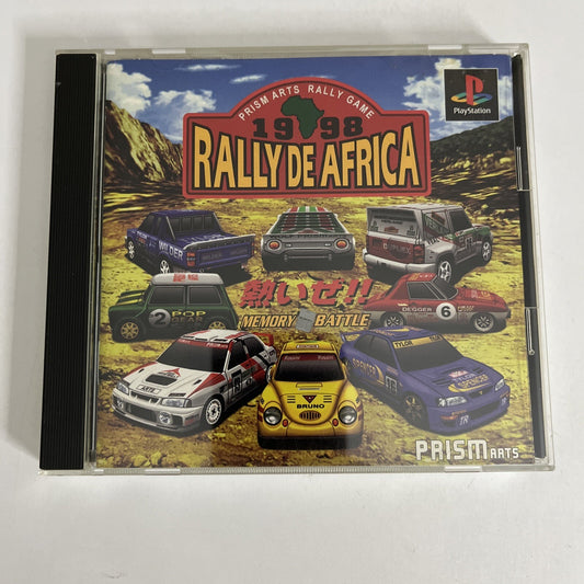 Rally De Africa PS1 Sony PlayStation NTSC-J JAPAN 1998 Car Racing Game