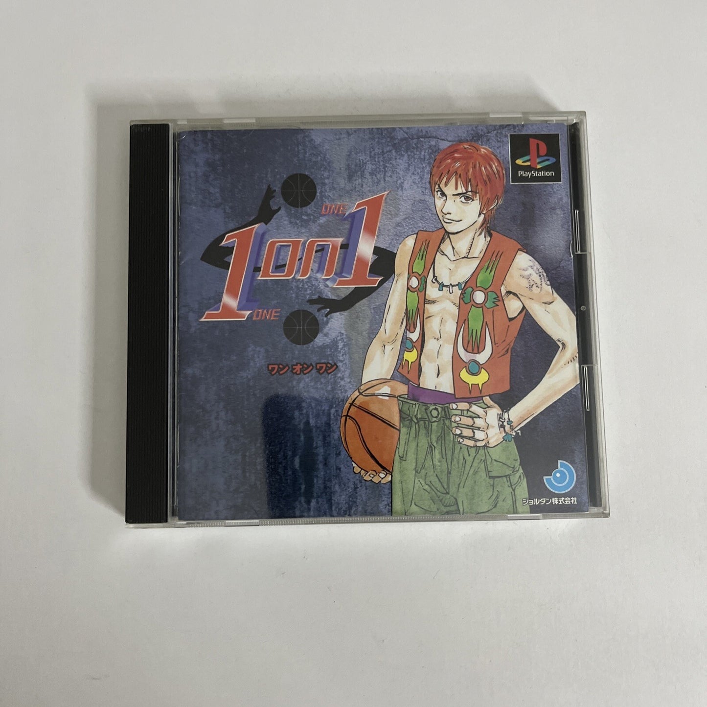 1 On 1  PS1 Sony PlayStation NTSC-J JAPAN 1998 Basketball Game Complete