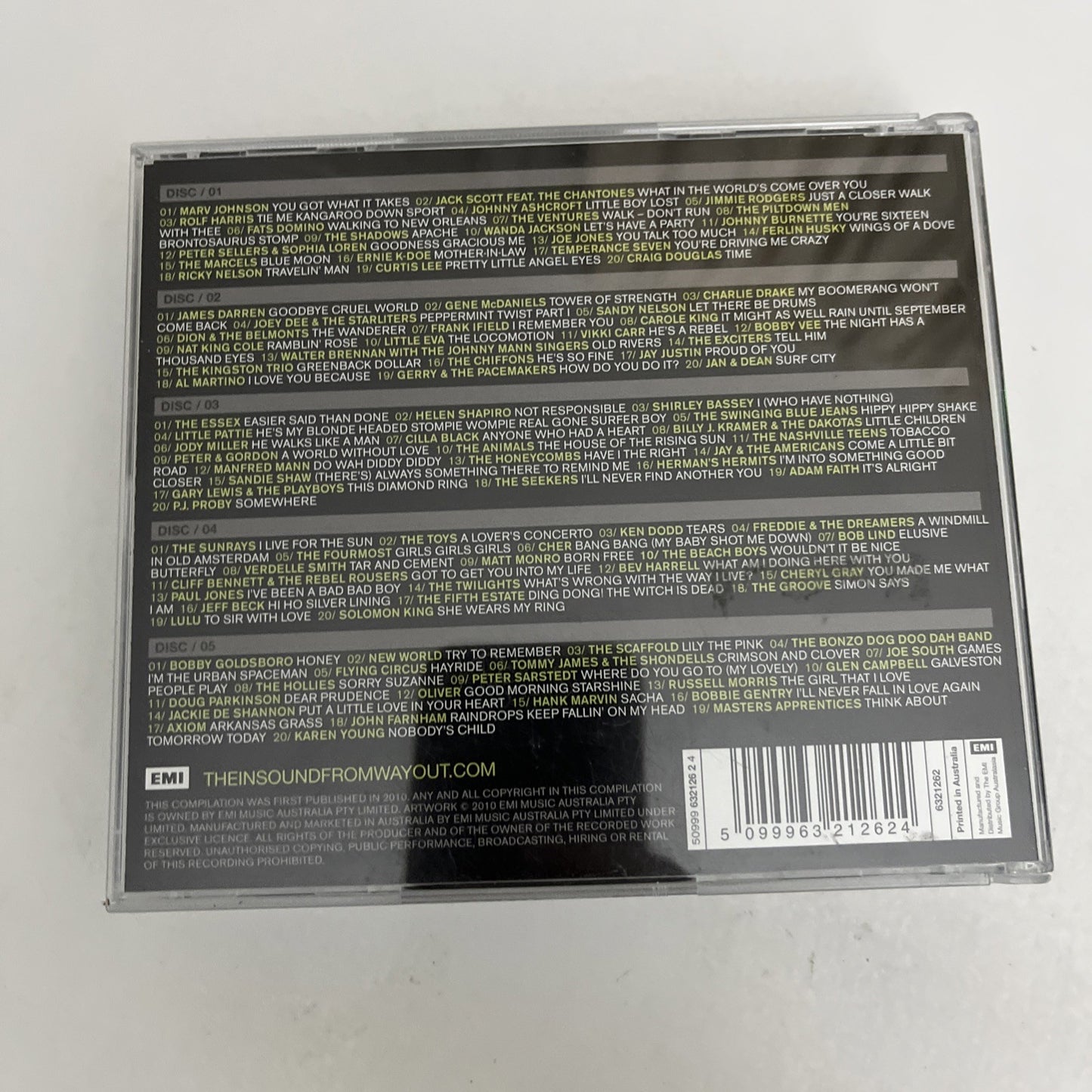 Complete Sixties 100 Original Artists & Hits (CD, 2010, 4-Disc) 6321262