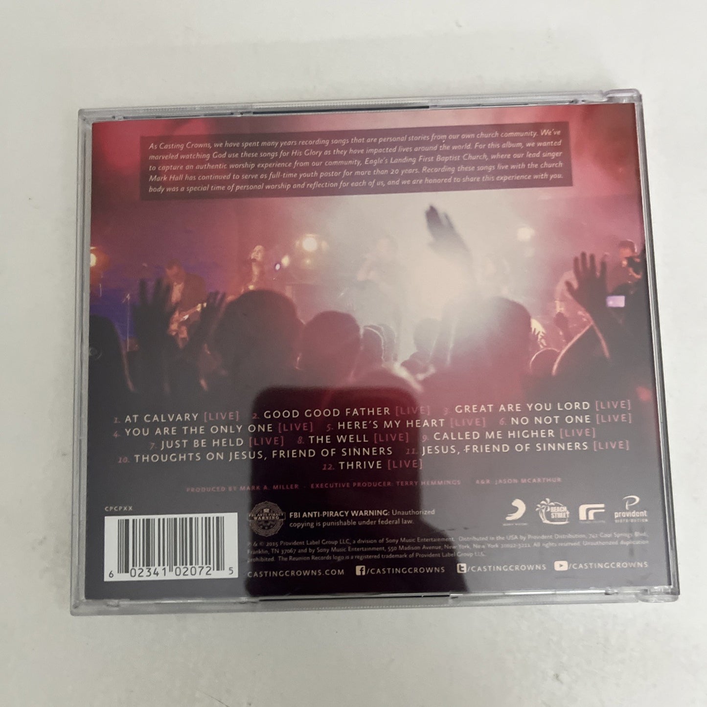 Casting Crowns – A Live Worship Experience (CD, 2015) US 02341-0207-2