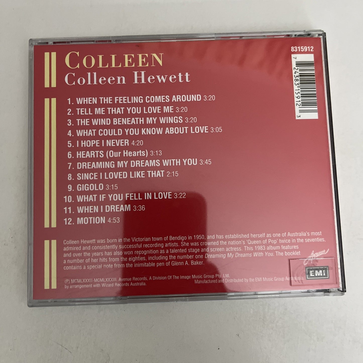 Colleen Hewett – Colleen (CD, 1983) Album 8315912