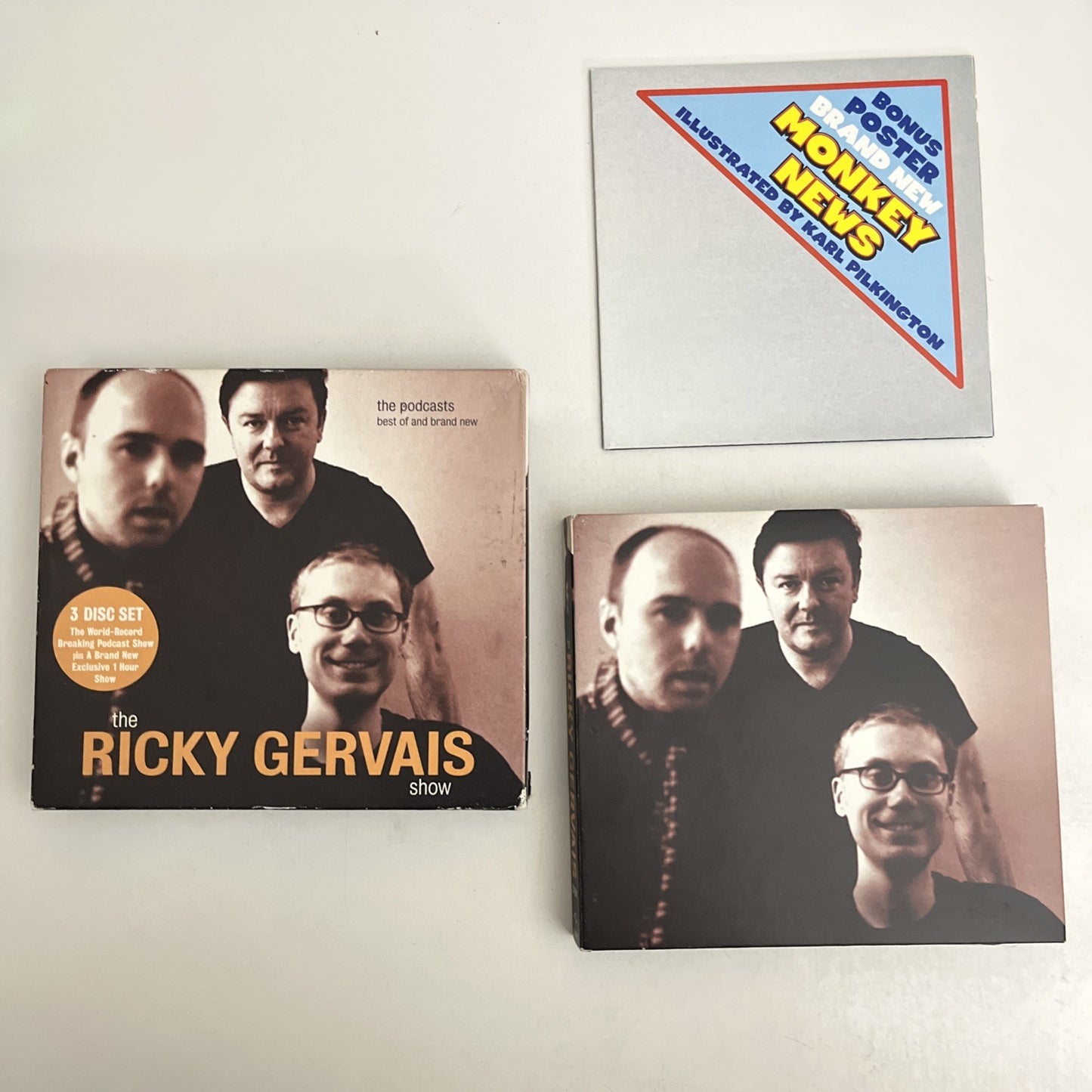 Ricky Gervais – The Ricky Gervais Show (CD, 2006) UK 3-Disc Album 8246093