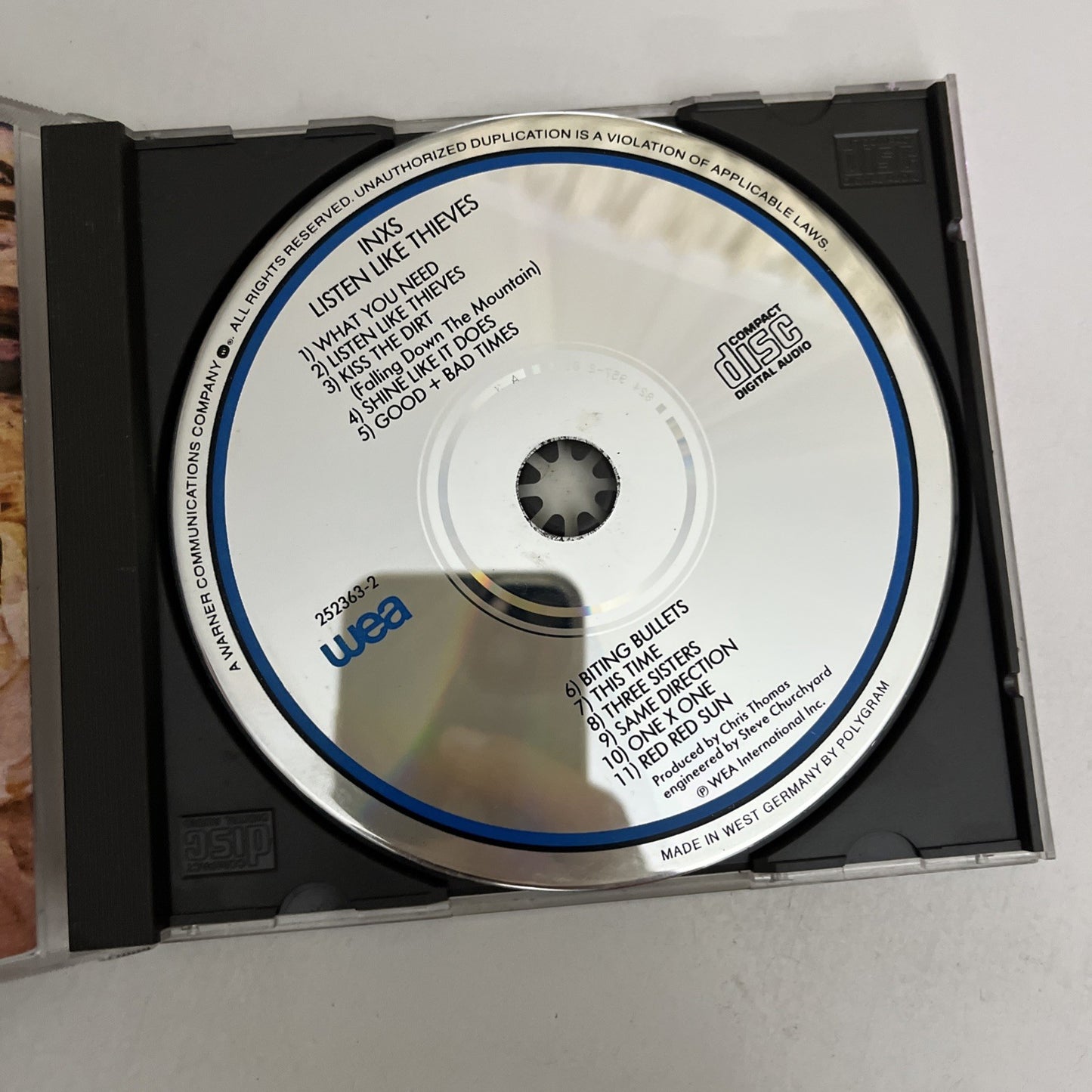 INXS – Listen Like Thieves (CD, 1985) Album 252363-2