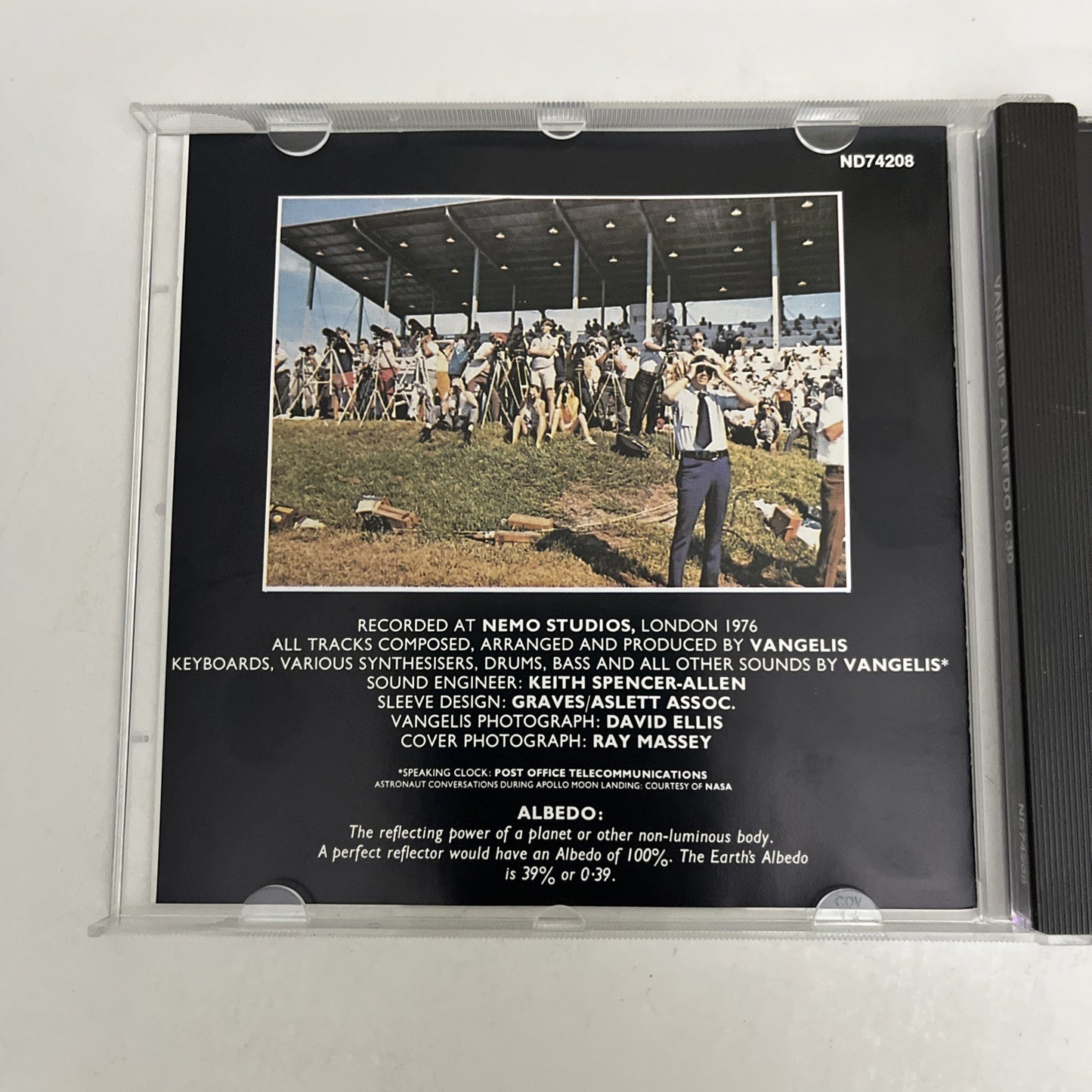 Vangelis – Albedo 0.39 (CD, 1989) Album ND74208