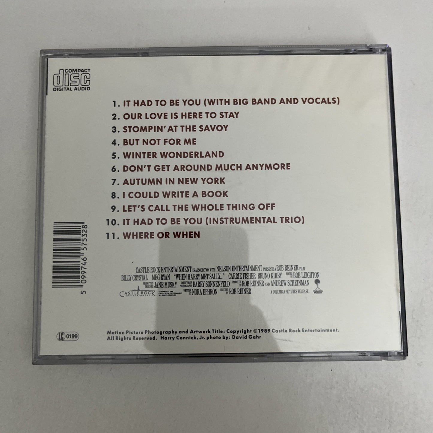 When Harry Met Sally...  Music From The Motion Picture (CD, 1989) 465753 2