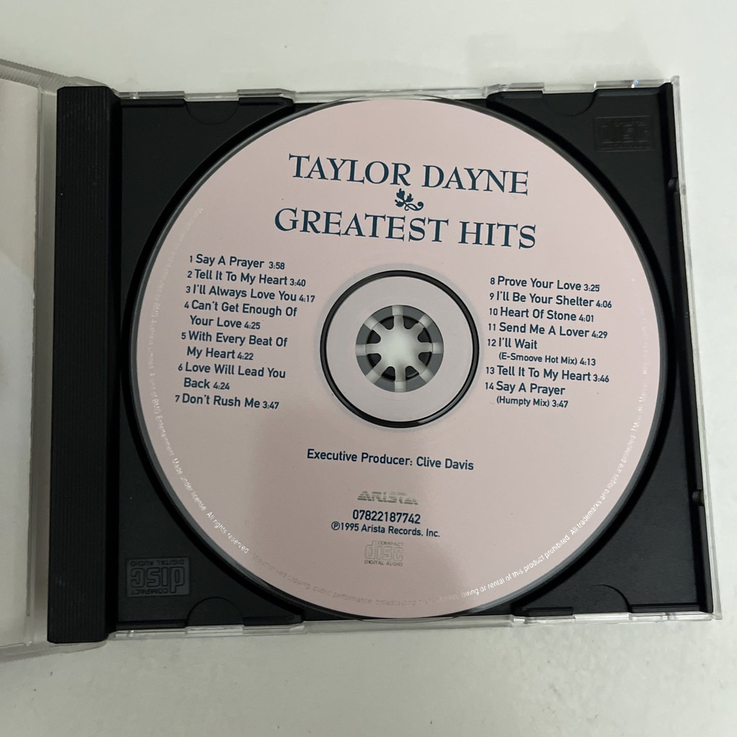 Taylor Dayne – Greatest Hits (CD, 1995) Album 07822187742