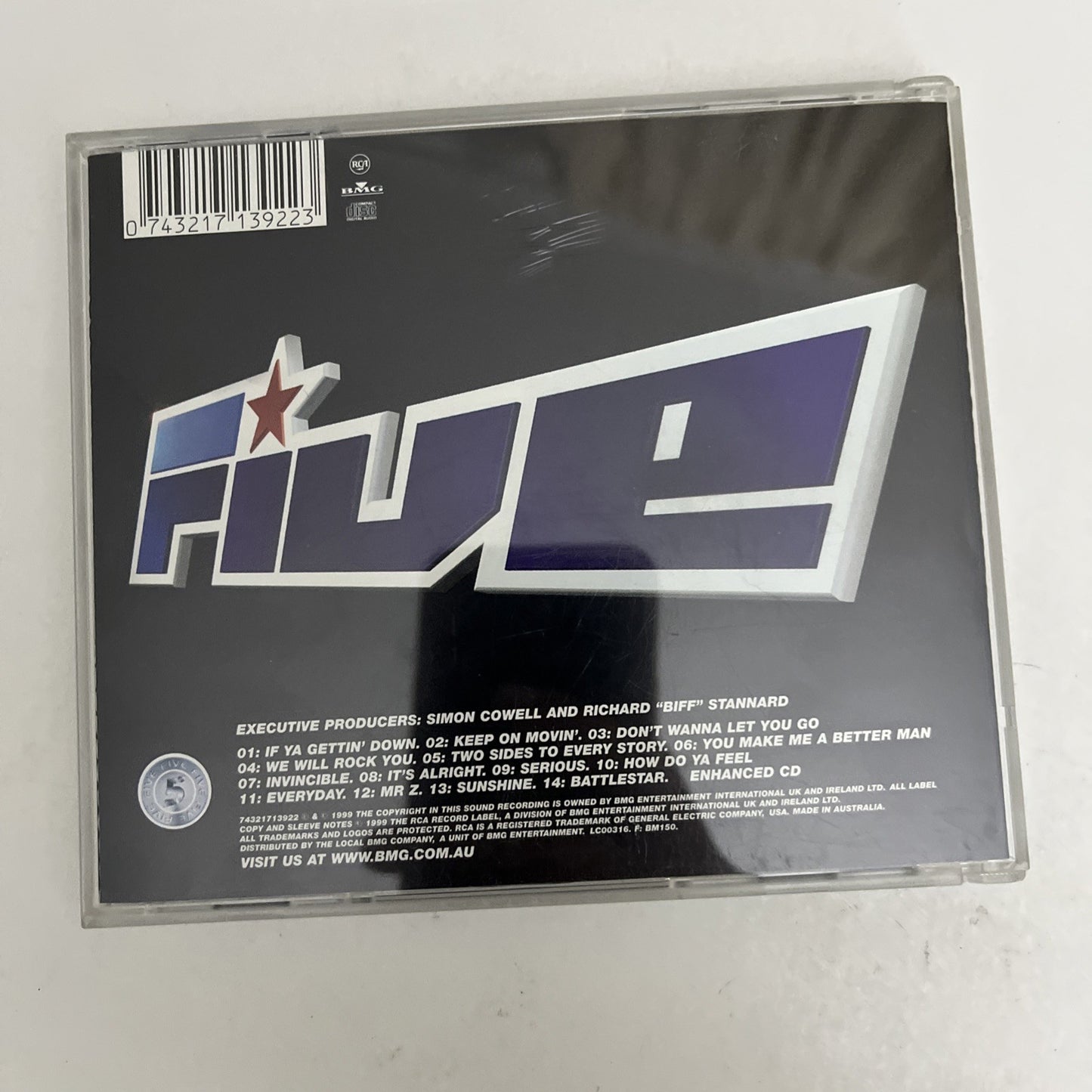 Five – Invincible (CD, 1999) Album 74321713922
