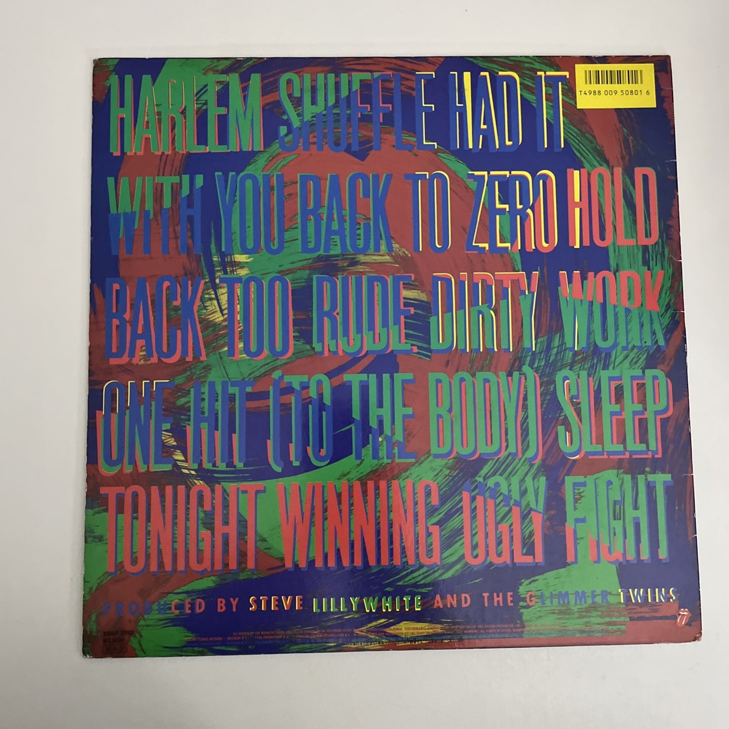 The Rolling Stones – Dirty Work (Vinyl, 1986) Japan LP Album  28AP 3150