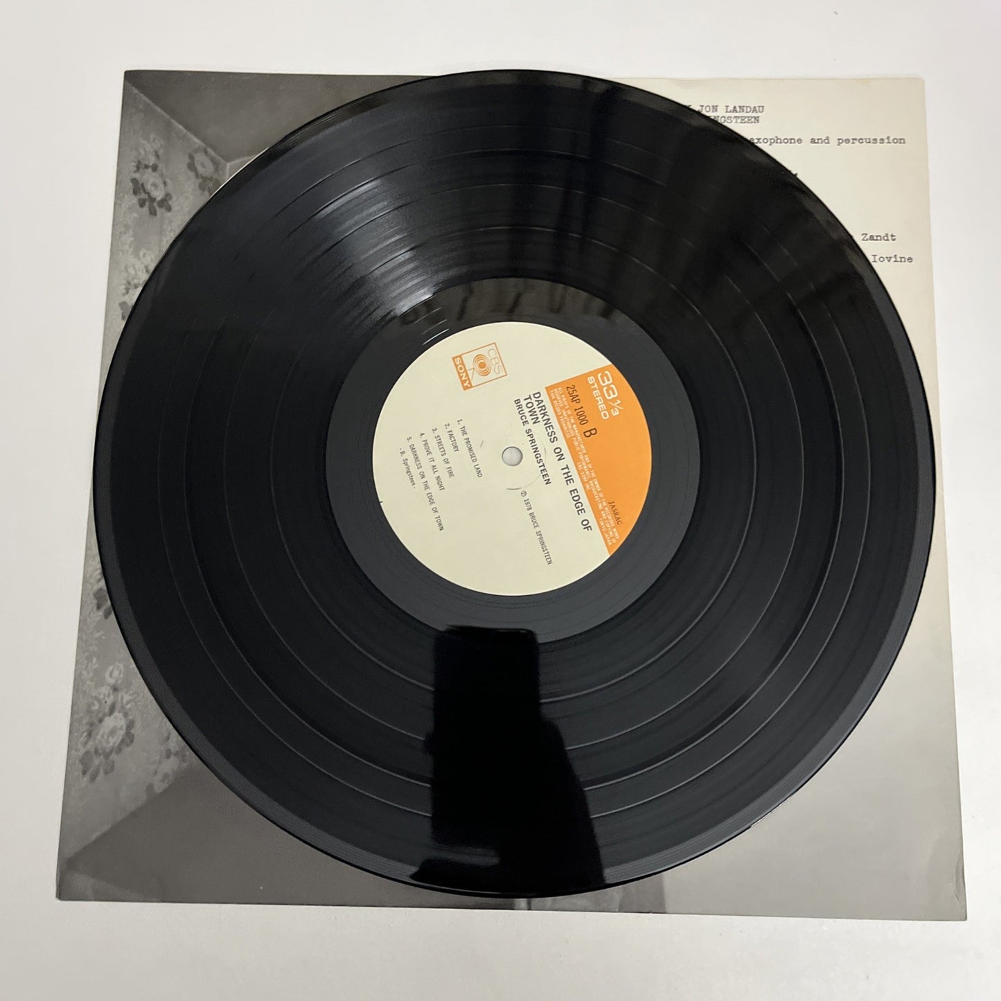 Bruce Springsteen – Darkness On The Edge Of Town (Vinyl, 1978) Japan 25AP 1000