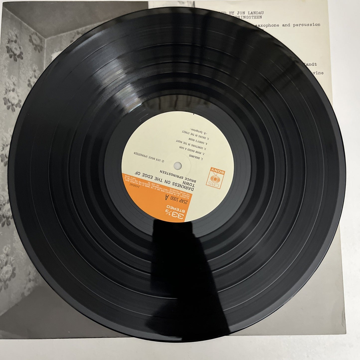 Bruce Springsteen – Darkness On The Edge Of Town (Vinyl, 1978) Japan 25AP 1000