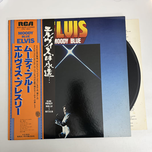 Elvis Presley – Moody Blue (Vinyl, 1977) Japan LP Obi Album RVP-6224