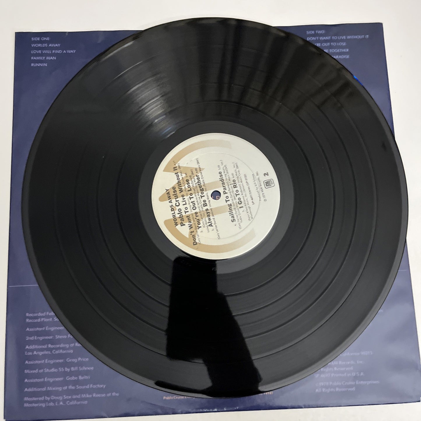 Pablo Cruise – Worlds Away (Vinyl, 1978) US LP Album Record SP-4697