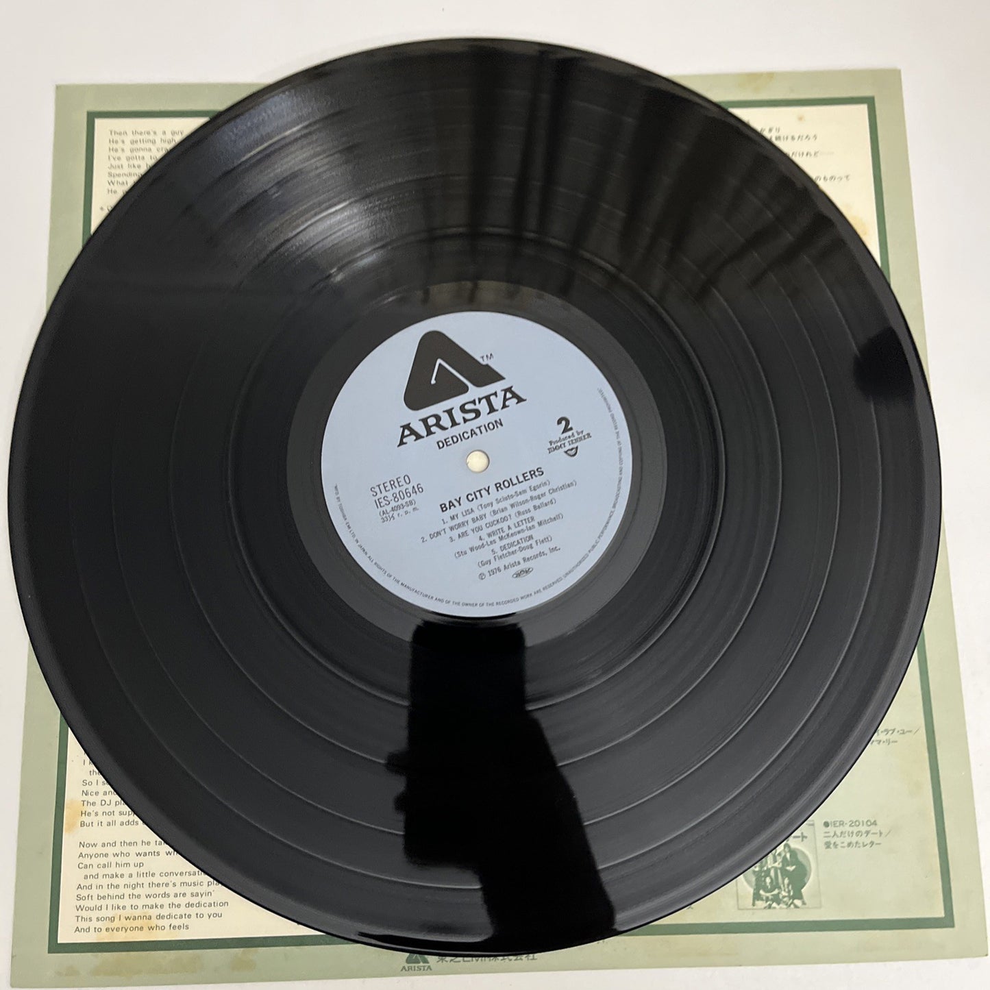 Bay City Rollers – Dedication (Vinyl, 1976) Japan LP Gatefold Album IES 80646