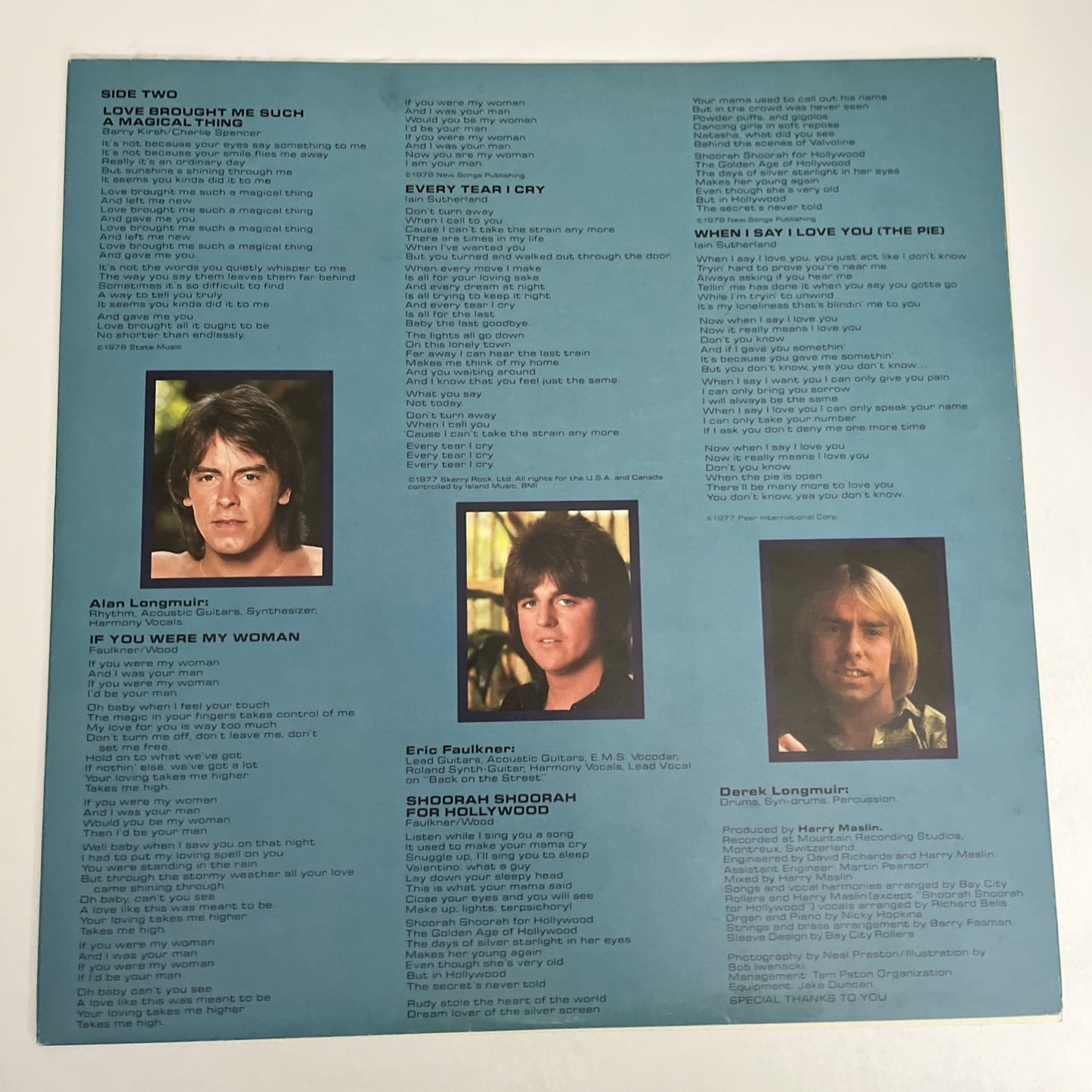 Bay City Rollers – Strangers In The Wind (Vinyl, 1978) Japan LP Album IES-81125