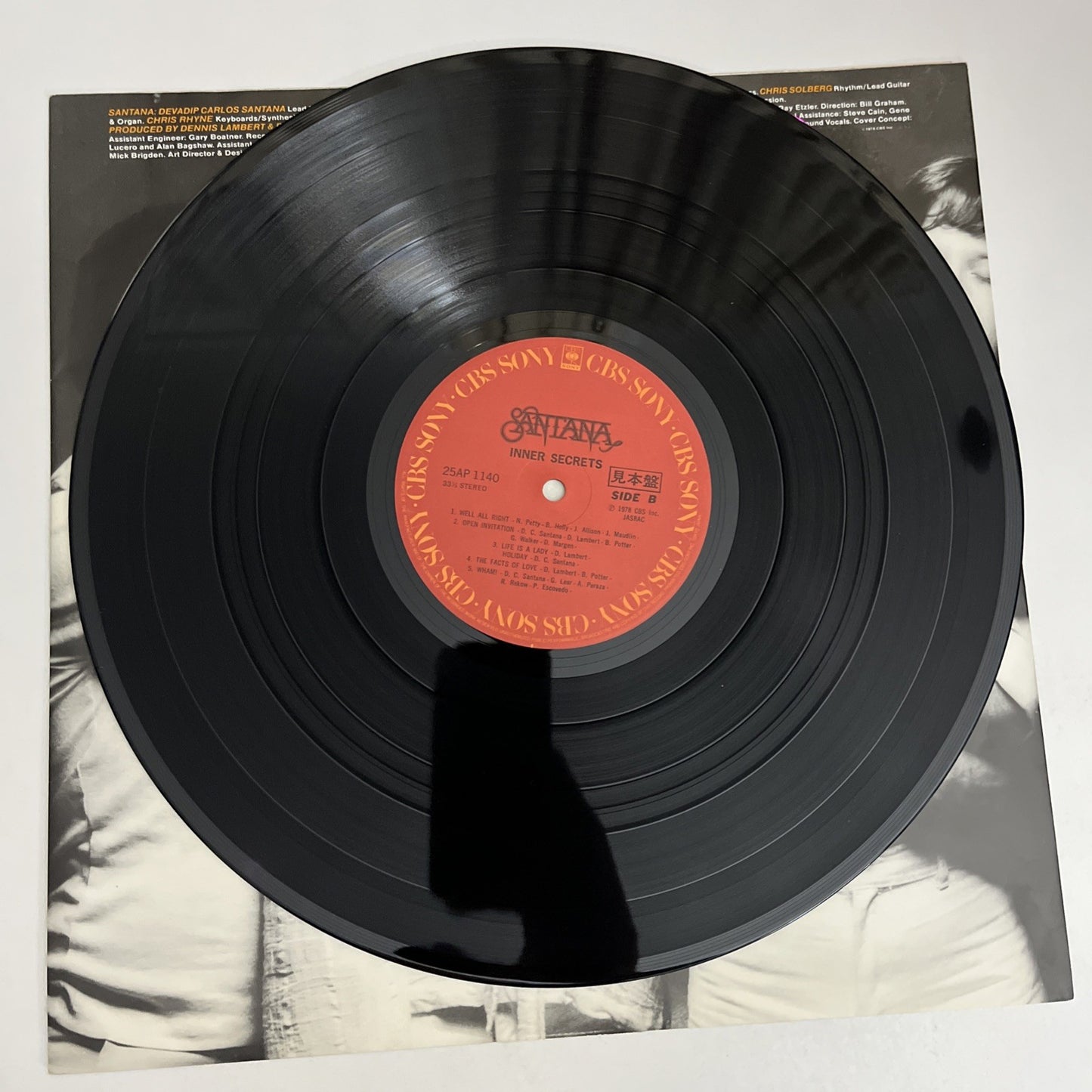 Santana – Inner Secrets (Vinyl, 1978) Japan LP Album Record 25AP 1140