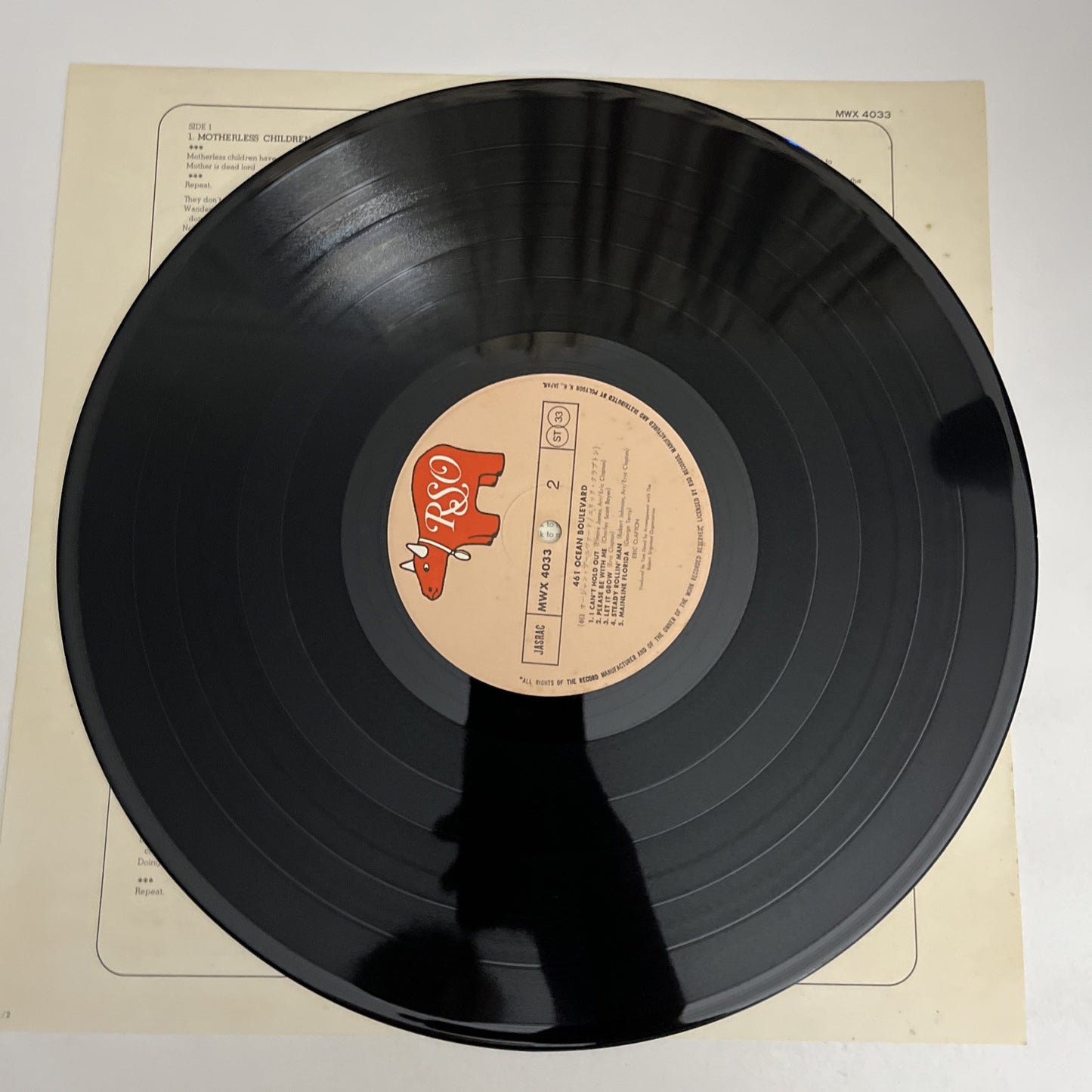 Eric Clapton – 461 Ocean Boulevard  (Vinyl, 1980) Japan LP Gatefold  MWX 4033