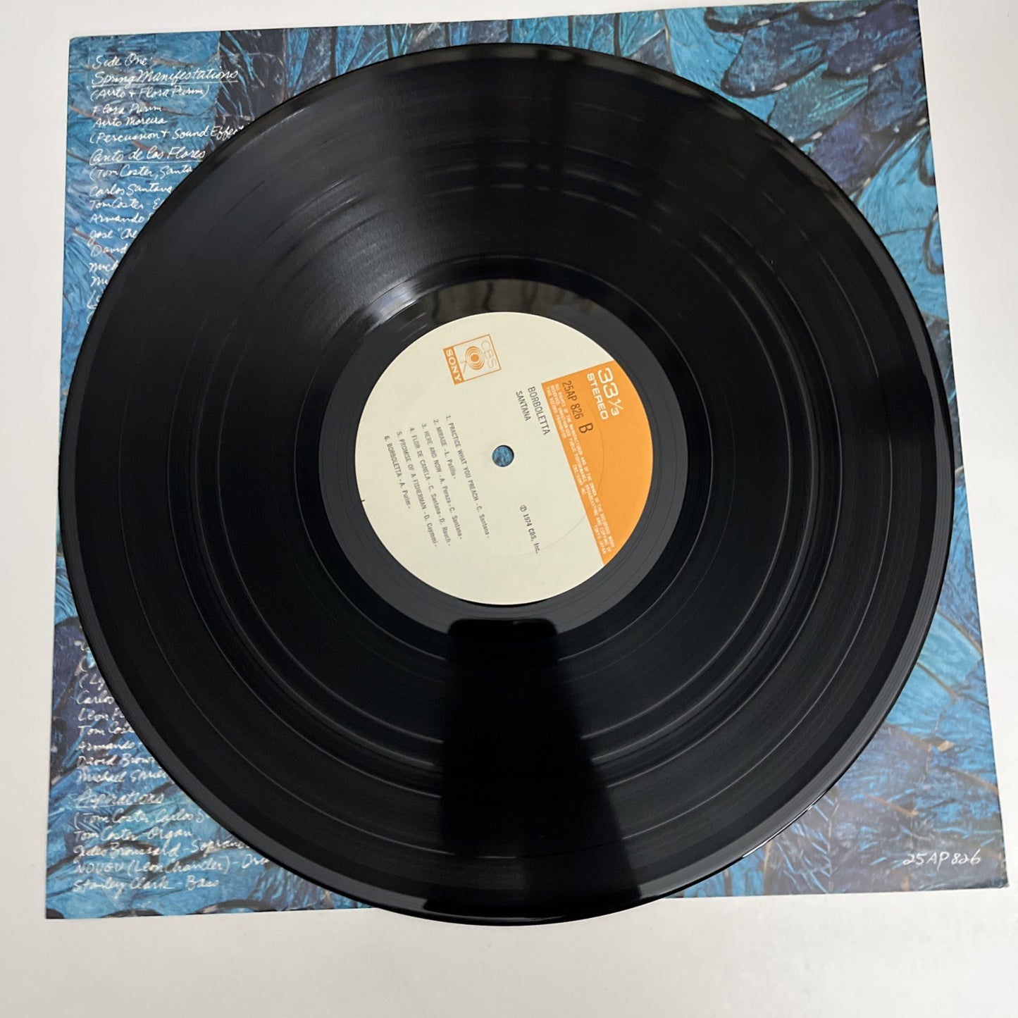 Santana – Borboletta (Vinyl, 1978) Japan LP Album Metallic Cover 25AP 826