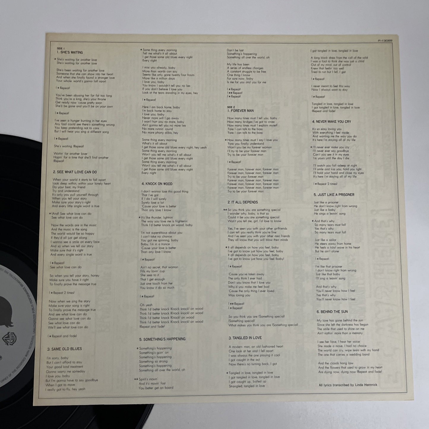 Eric Clapton – Behind The Sun (Vinyl, 1985) Japan LP Gatefold Album P-13069