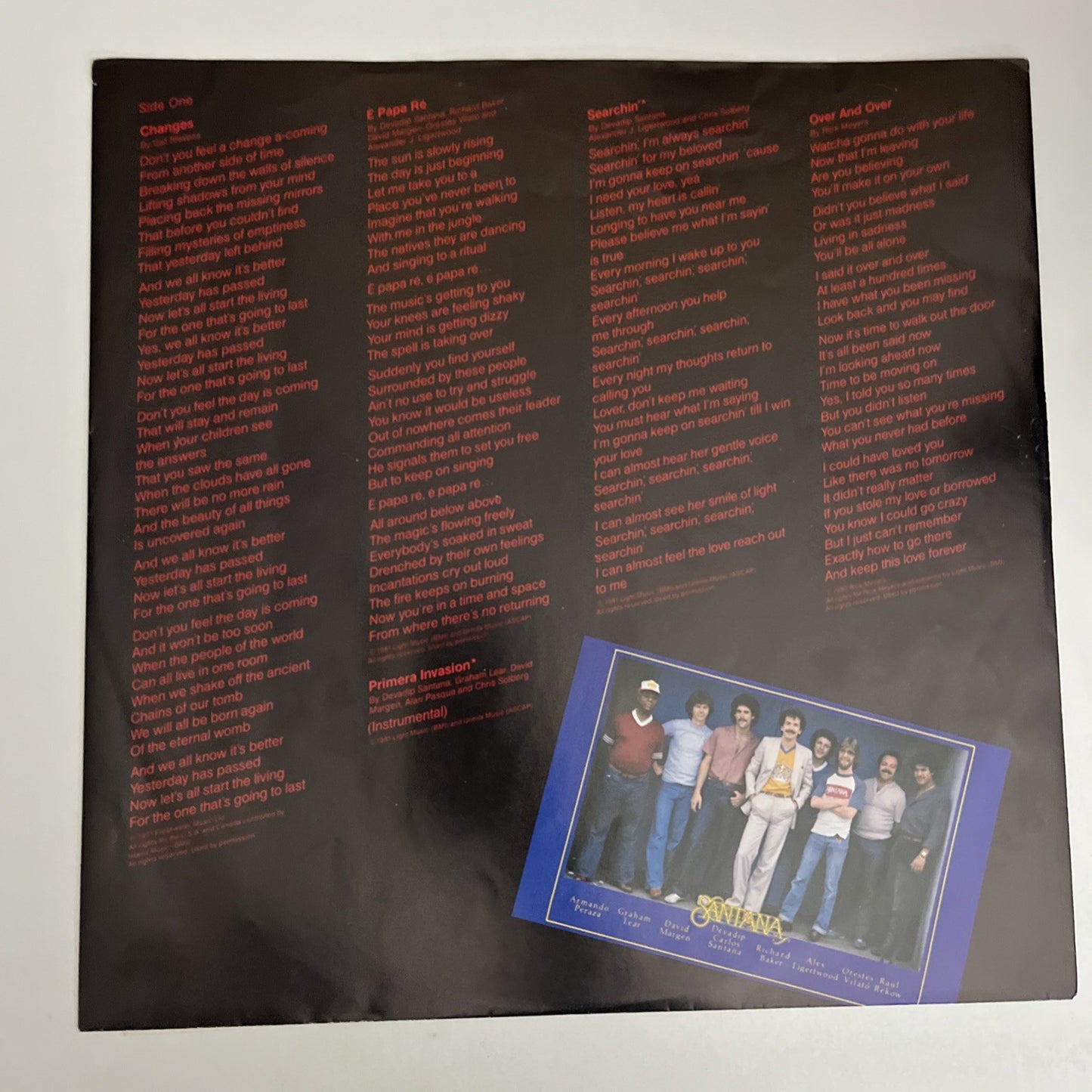 Santana – Zebop! (Vinyl, 1981) Japan LP Vinyl Album Record Promo 25AP 2020