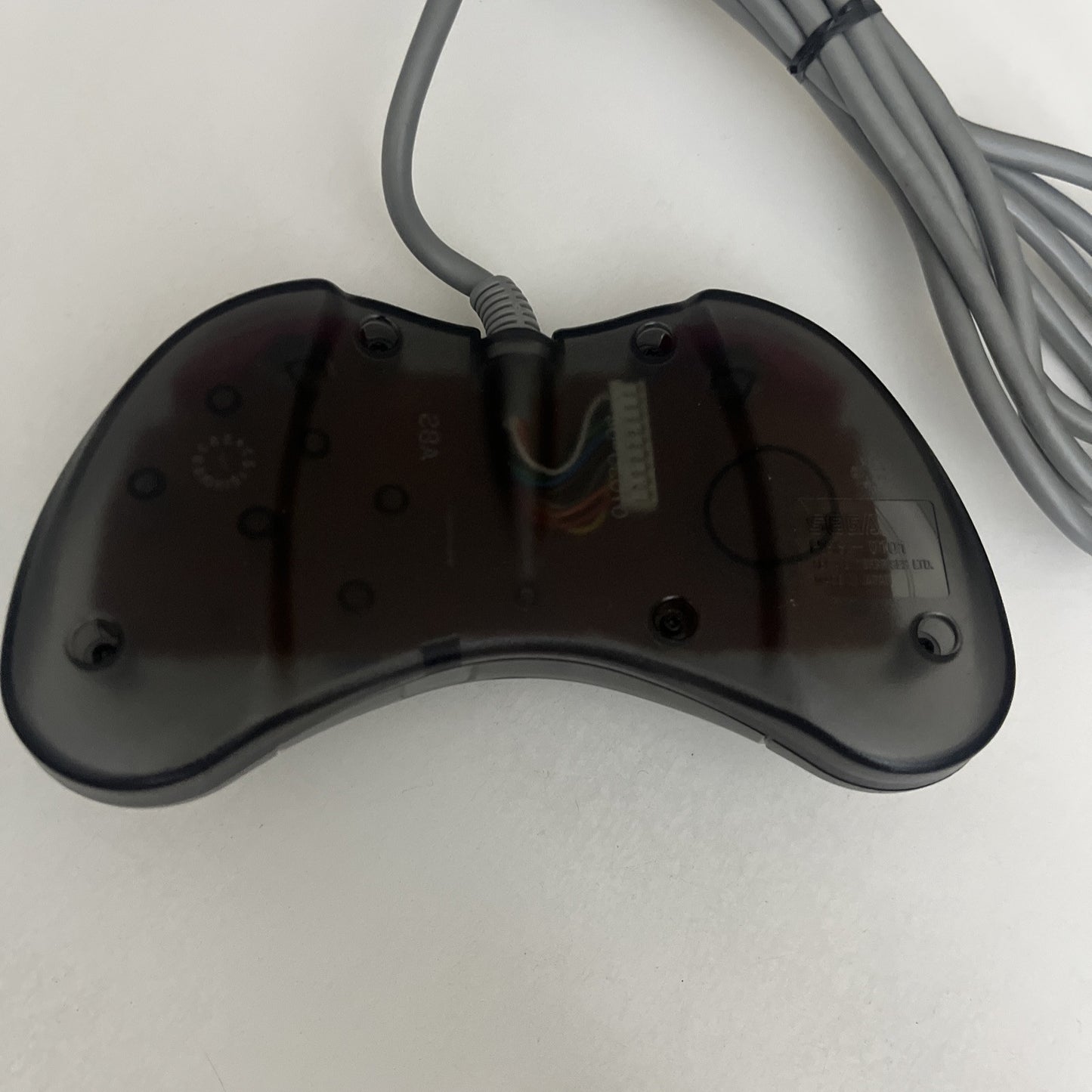 Genuine Sega Saturn Controller Clear Black Skeleton HSS-0101
