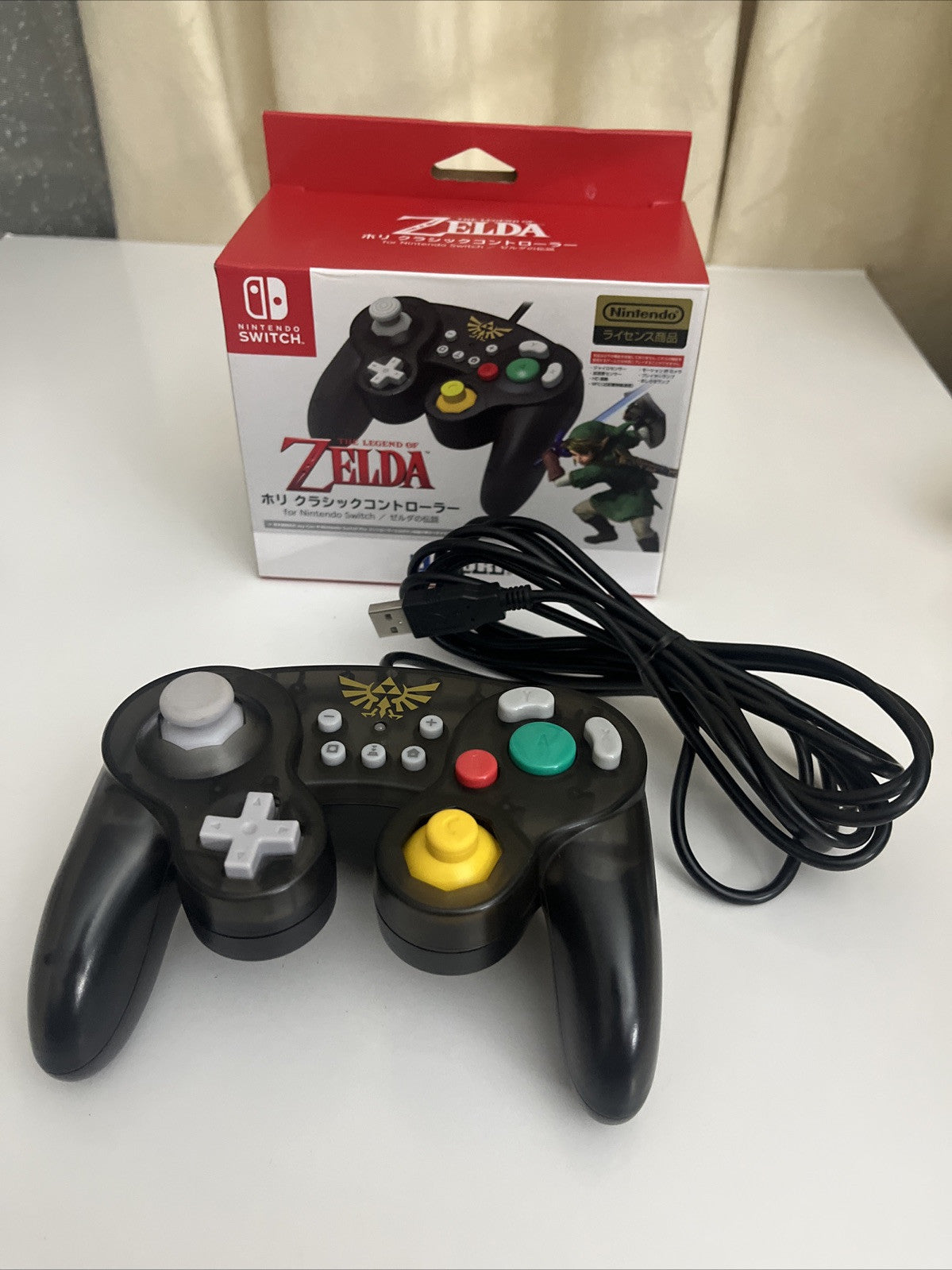 Hori Legend Of Zelda Nintendo Switch GameCube Controller USB Wired Boxed