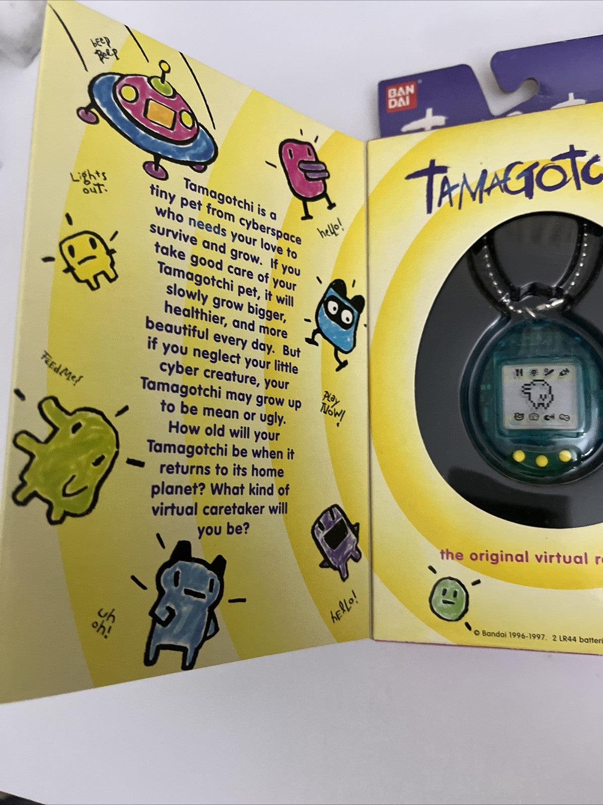 Original Tamagotchi Dark Green 1997 The Original Virtual Reality Pet #1800 NEW