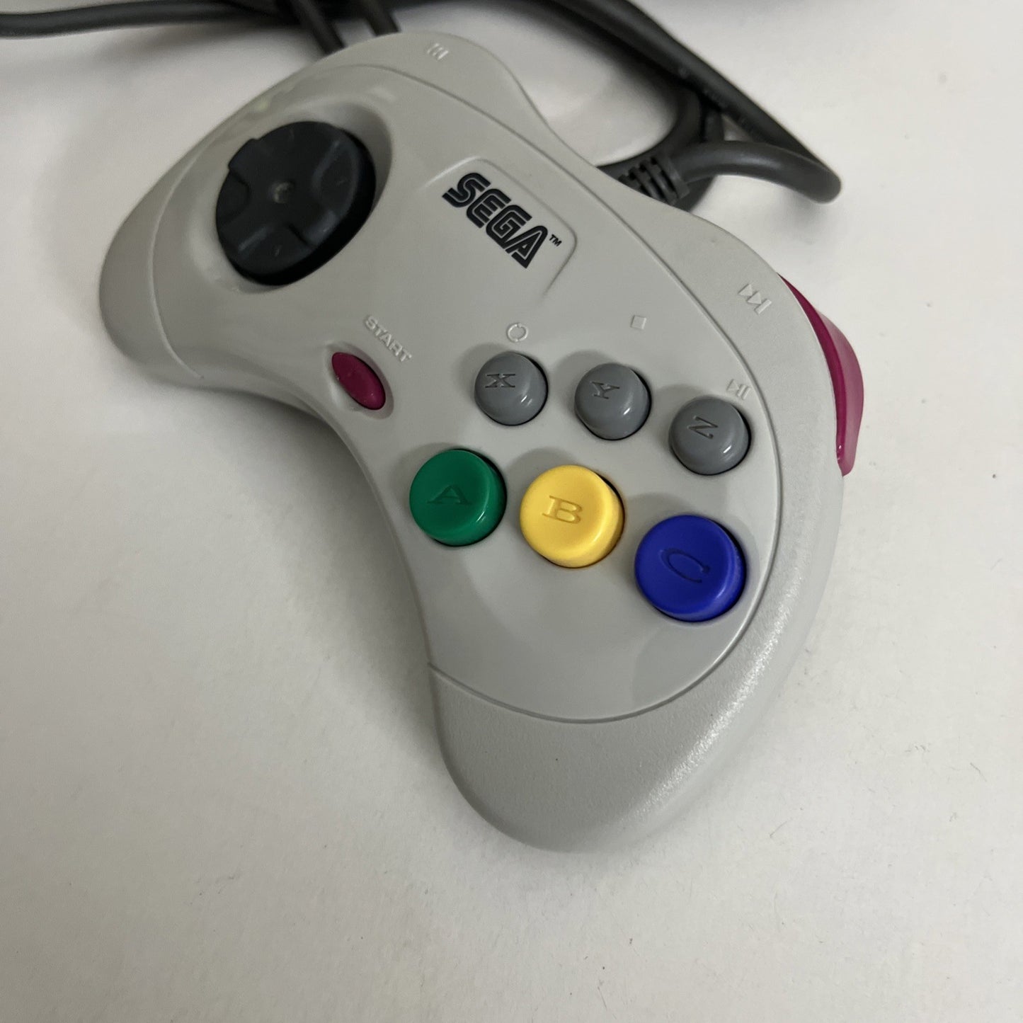 Genuine Official Sega Saturn Controller Gamepad White HSS-0101