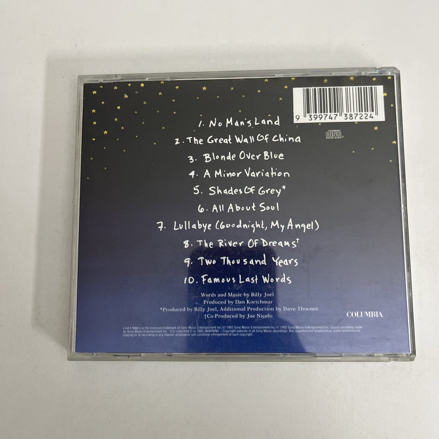 Billy Joel – River Of Dreams (CD, 1993)  Australia 473872 2