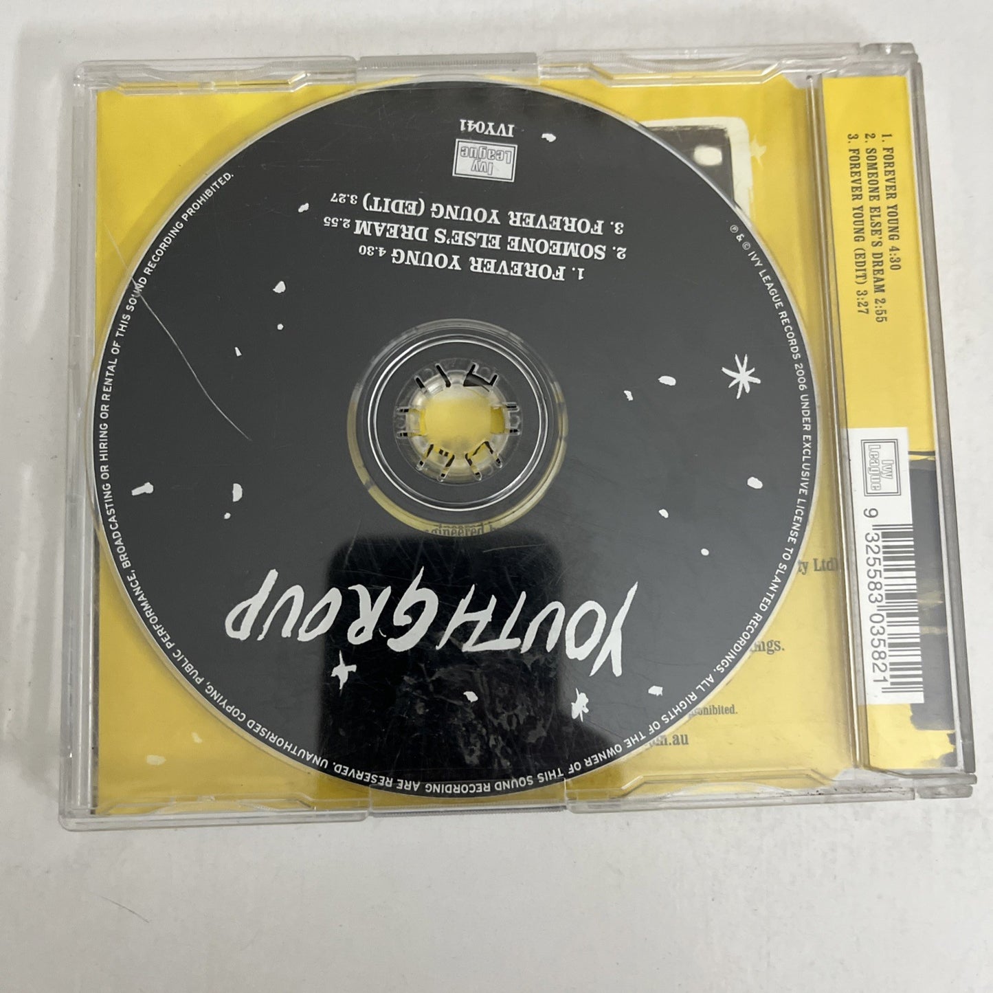 Youth Group – Forever Young (CD, 2006) Australia Single IVY041
