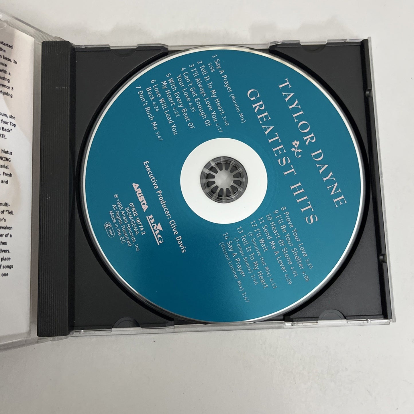Taylor Dayne – Greatest Hits (CD, 1995)  Australia 07822187742