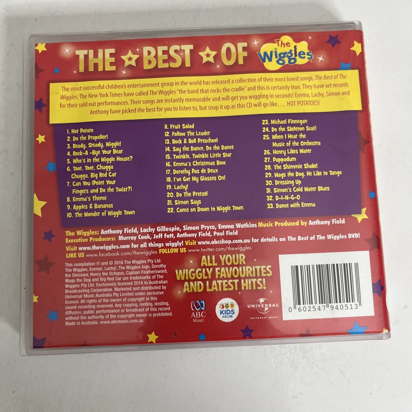 The Wiggles – The Best Of The Wiggles (CD, 2016) Australia 4794051