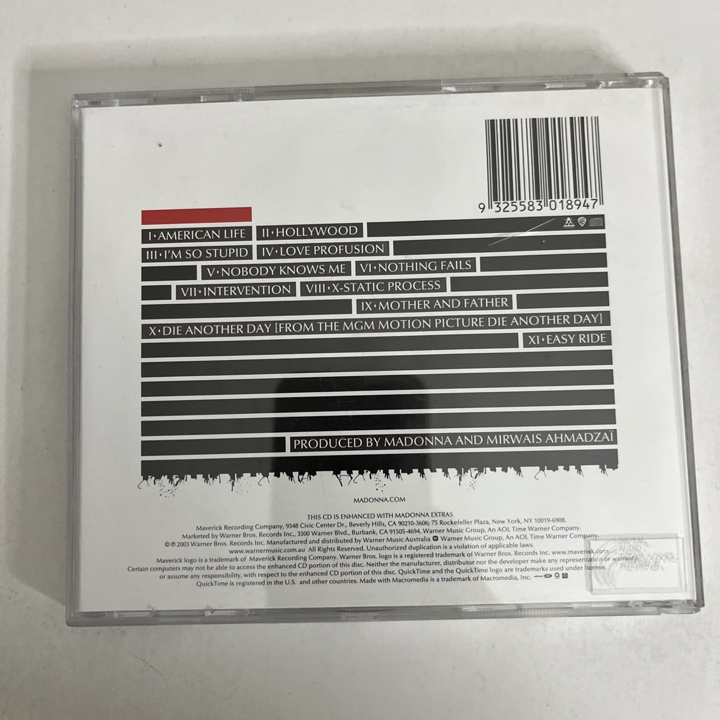 Madonna – American Life (CD, 2003) Australia 9362484392
