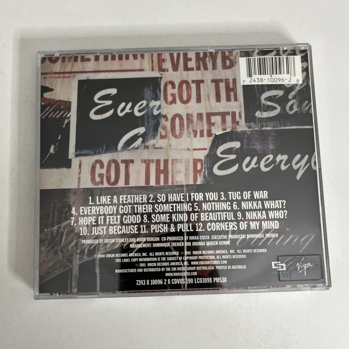 Nikka Costa – Everybody Got Their Something (CD, 2001) Australia CDVUS 190