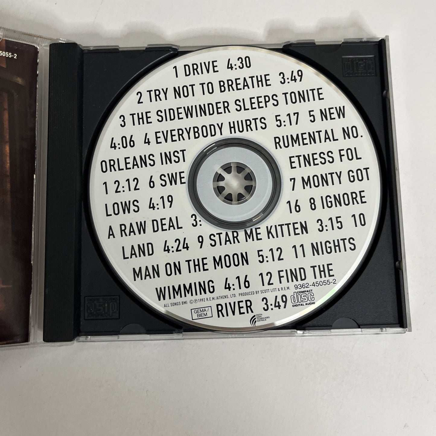 R.E.M. – Automatic For The People (CD, 1992) 9362-45055-2