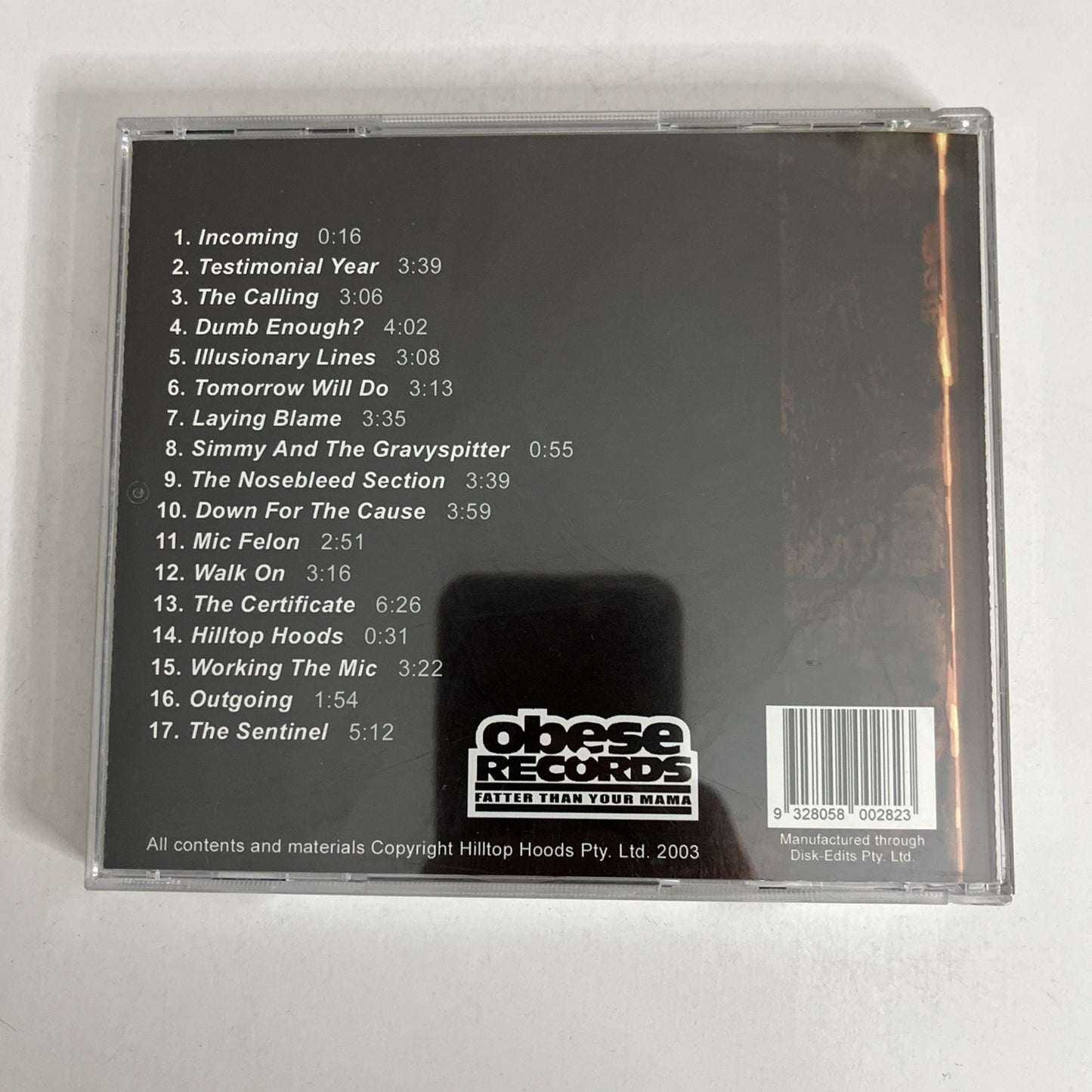 Hilltop Hoods – The Calling (CD, 2003) Australia Obese Records OBR17