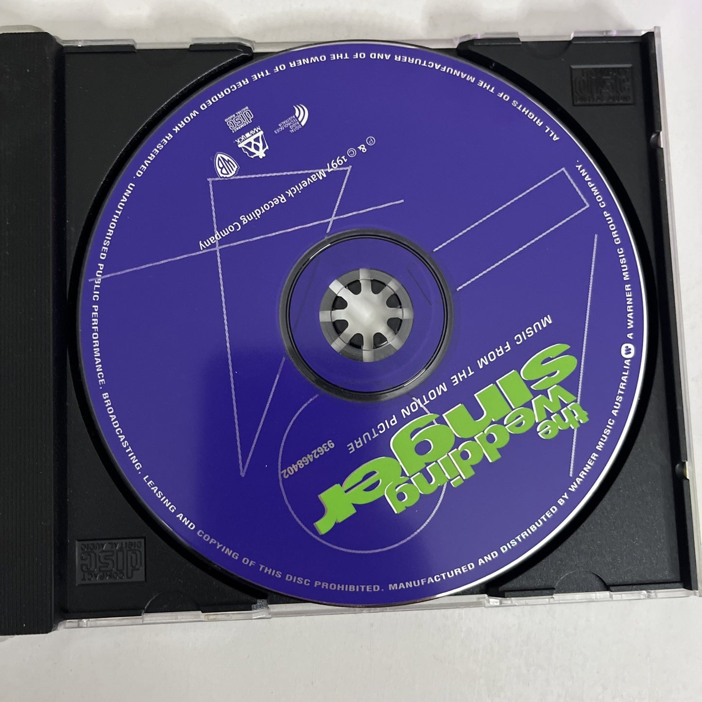 The Wedding Singer (Music From Motion Picture) (CD, 1998) Australia 9362468402