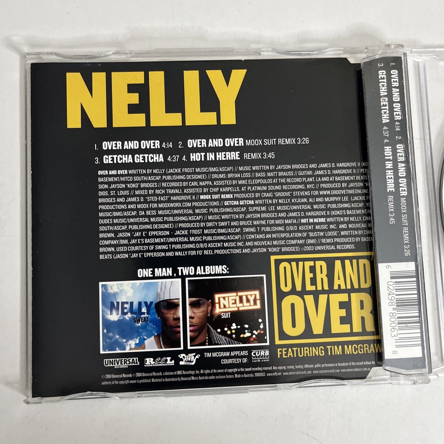 Nelly – Over And Over (CD, 2004) Australia 9880063